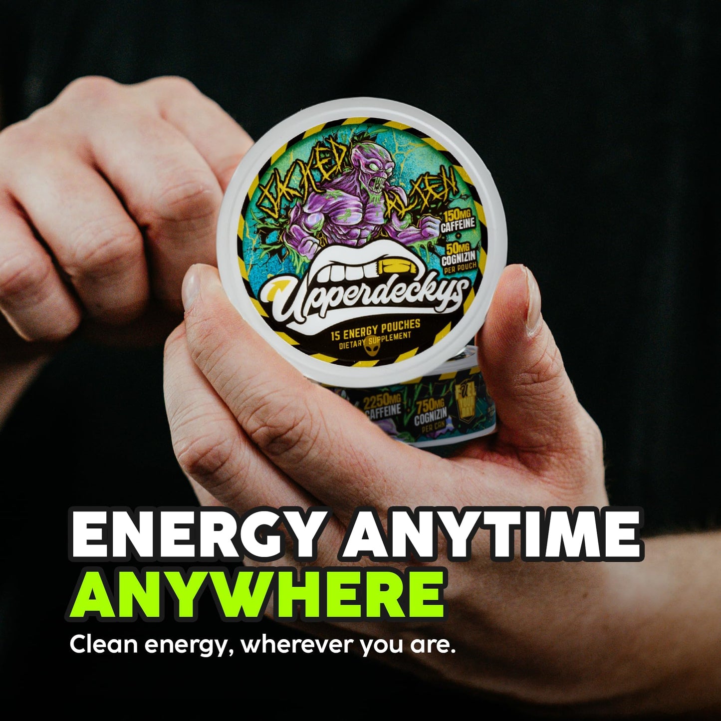 Upperdeckys Caffeine Energy Pouches Tablet 75