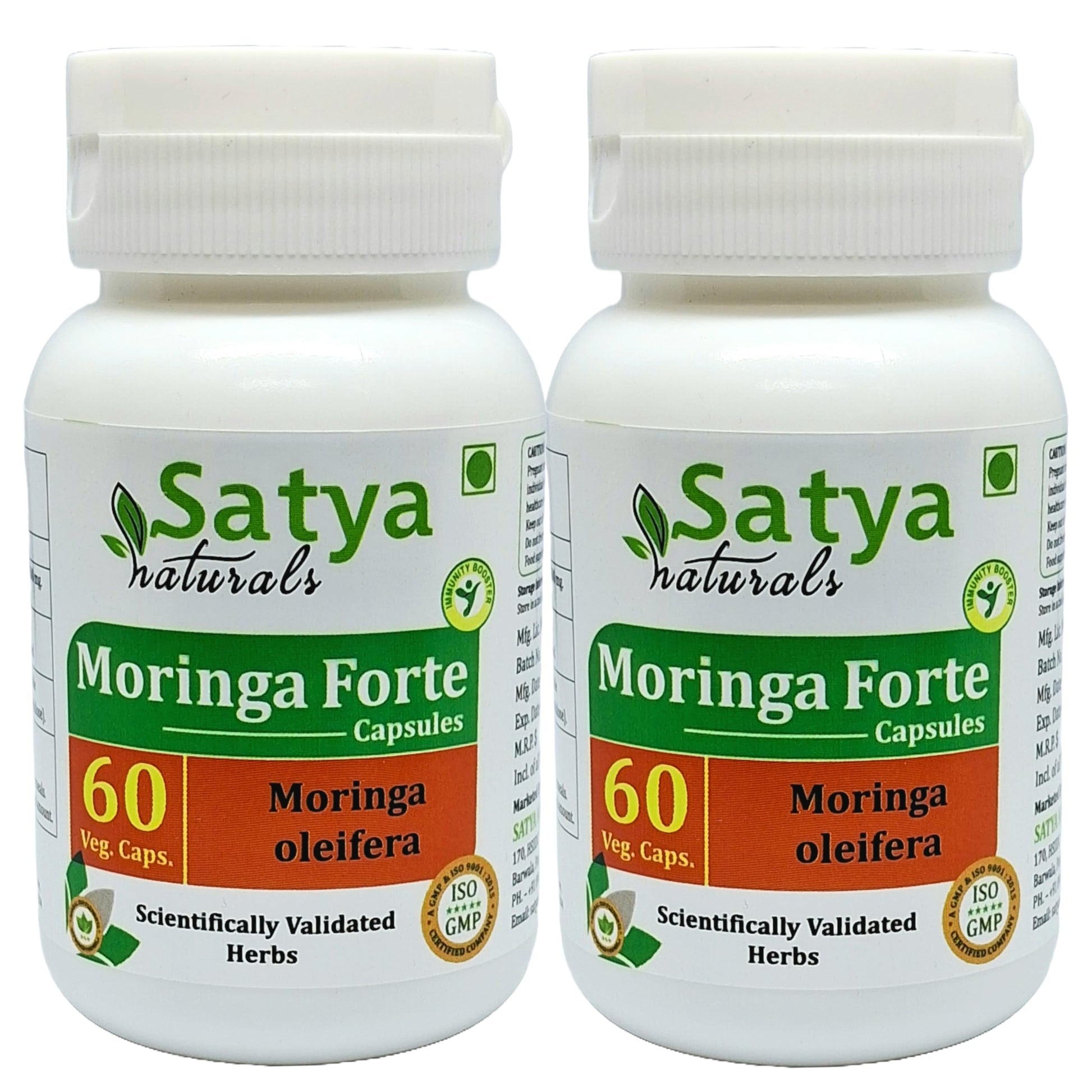 Satya Naturals Moringa Forte Capsules 500 mg, 120 Count
