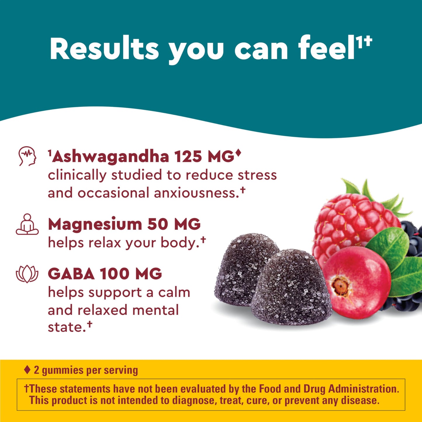 Nature Made Wellblends Calm Mind & Body Gummy 38 Count