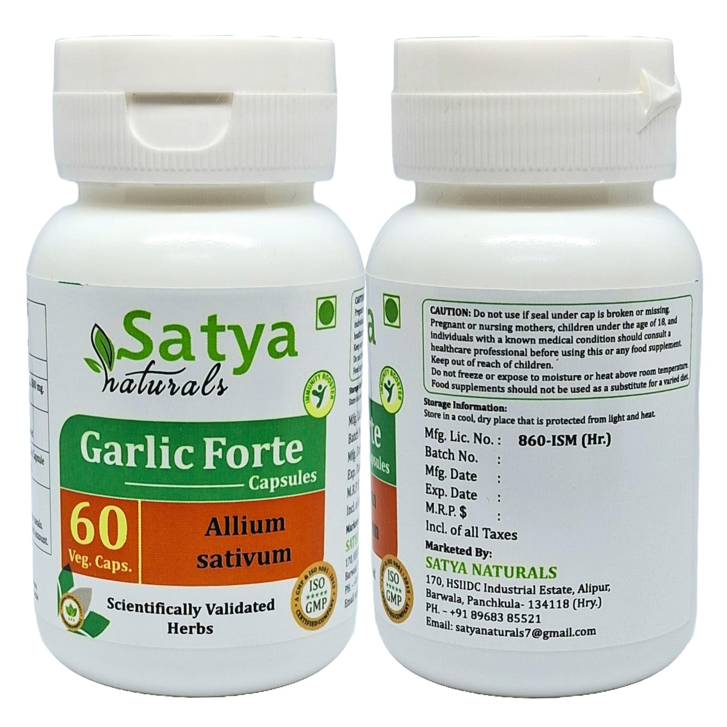 Satya Naturals Garlic Forte Capsule 120 Count