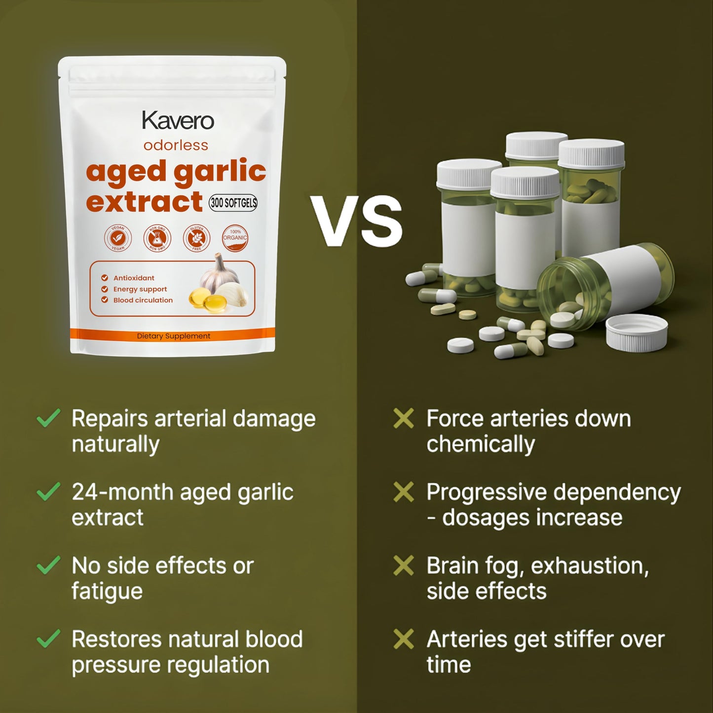 AUCIER Kavero Aged Garlic Extract Softgel 300