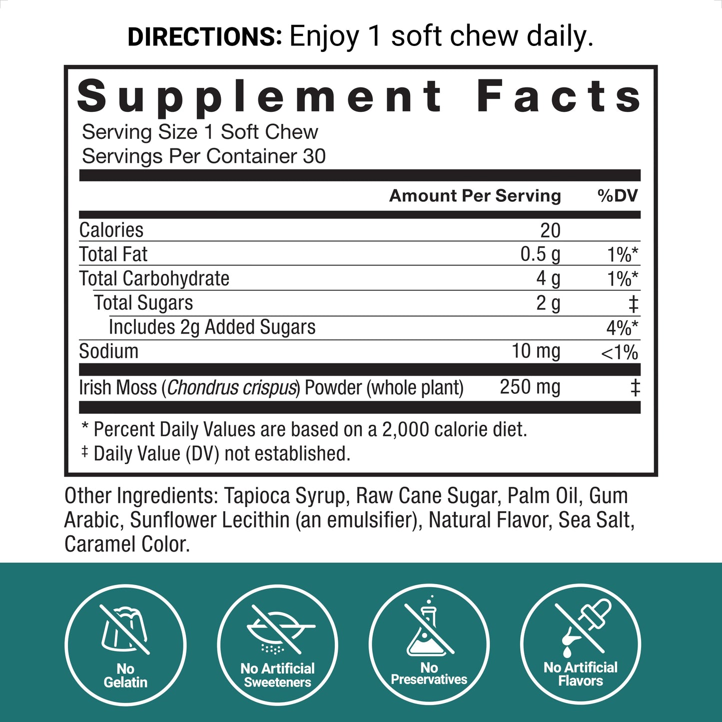 Force Factor Sea Moss Soft Chews 90 Count