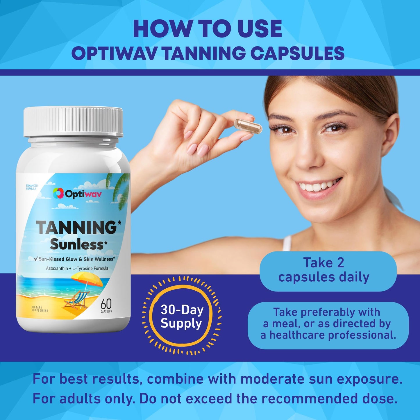 Optiwav Tanning Capsules 60 Count