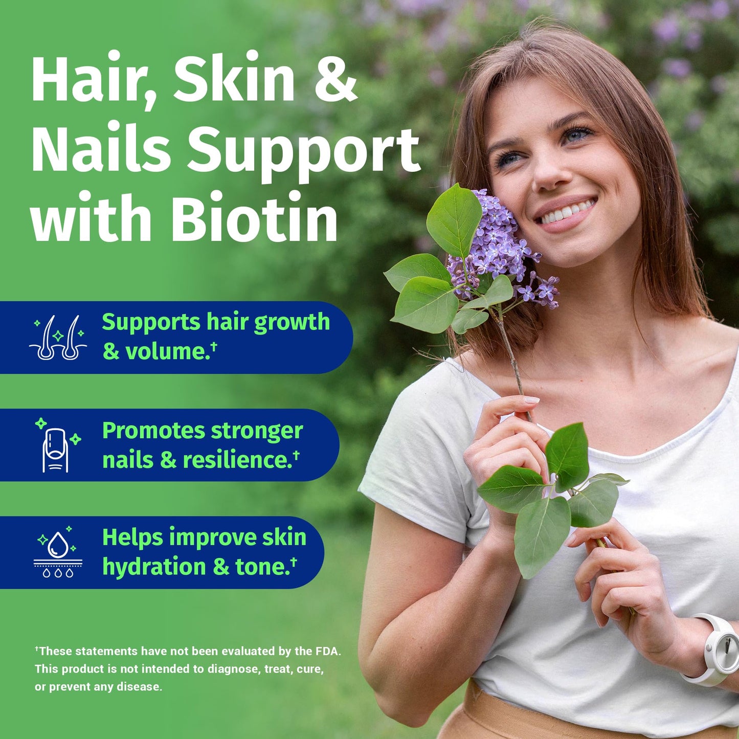 1 Body Hair Skin and Nails Vitamins with Biotin Capsule, 60 Capsules