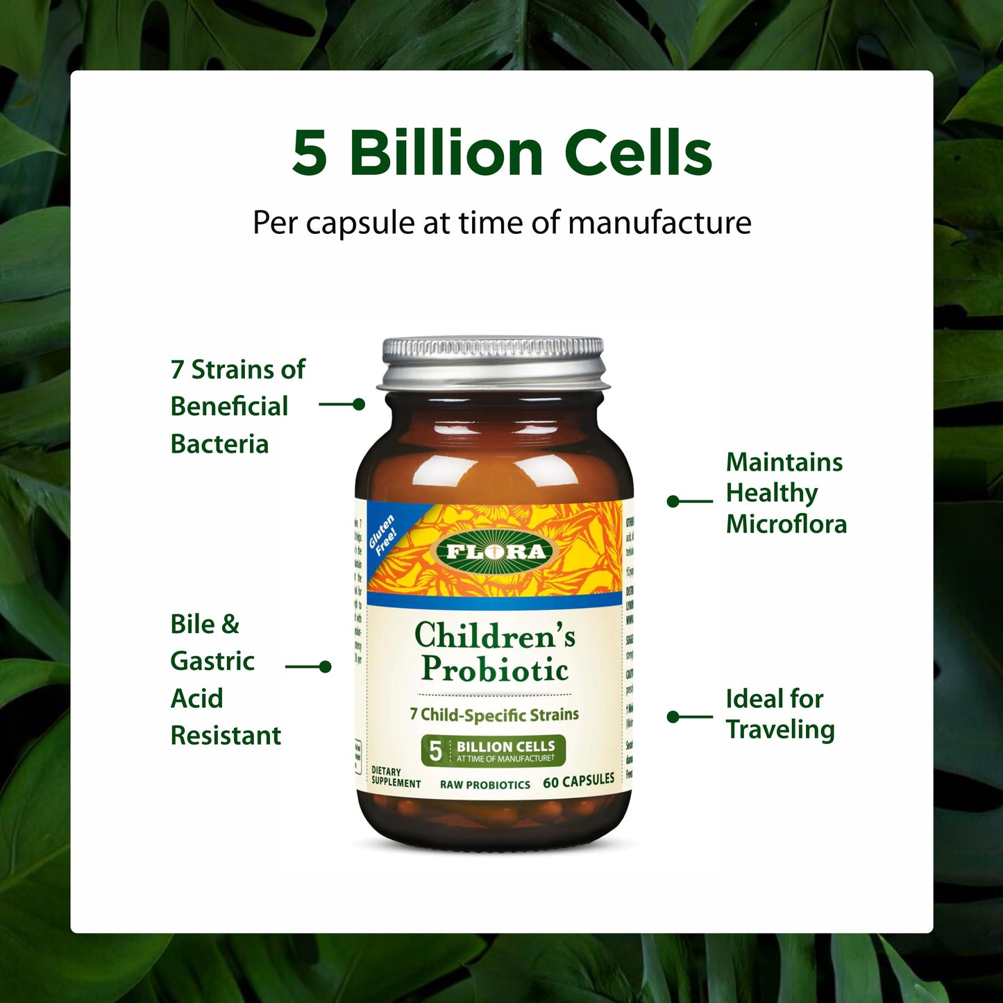 Flora Udo's Choice Children's Probiotic Blend Capsules, 60 Count