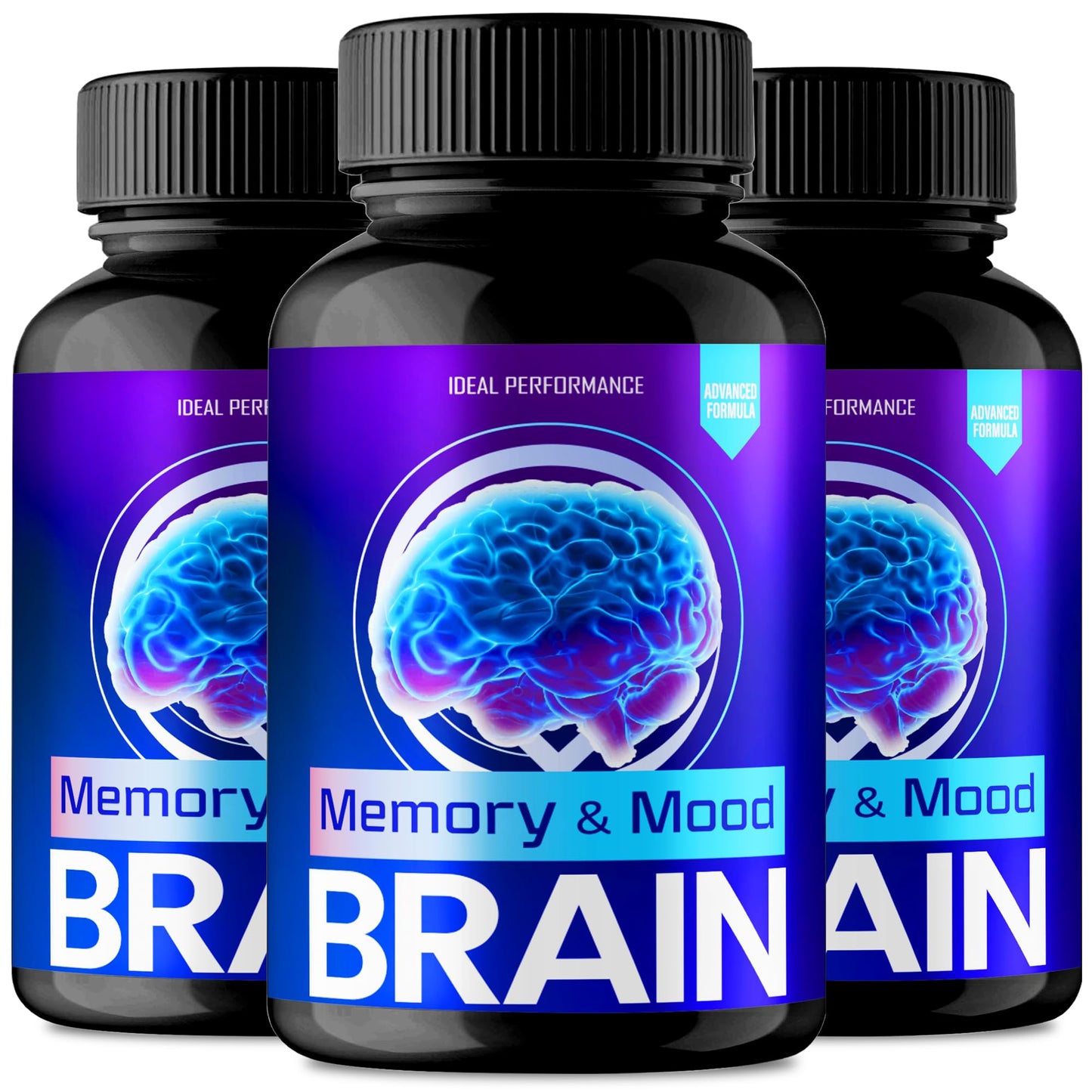 IDEAL PERFORMANCE Brain Memory and Mood Capsules, 180 Capsules