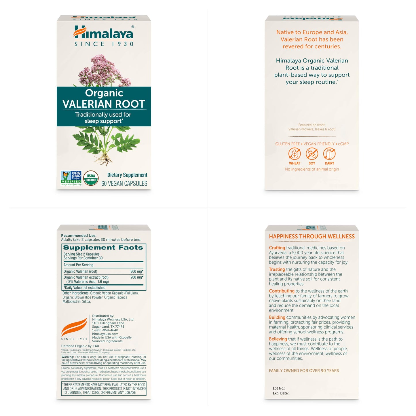 Himalaya Organic Valerian Root Capsule, 60 Capsules