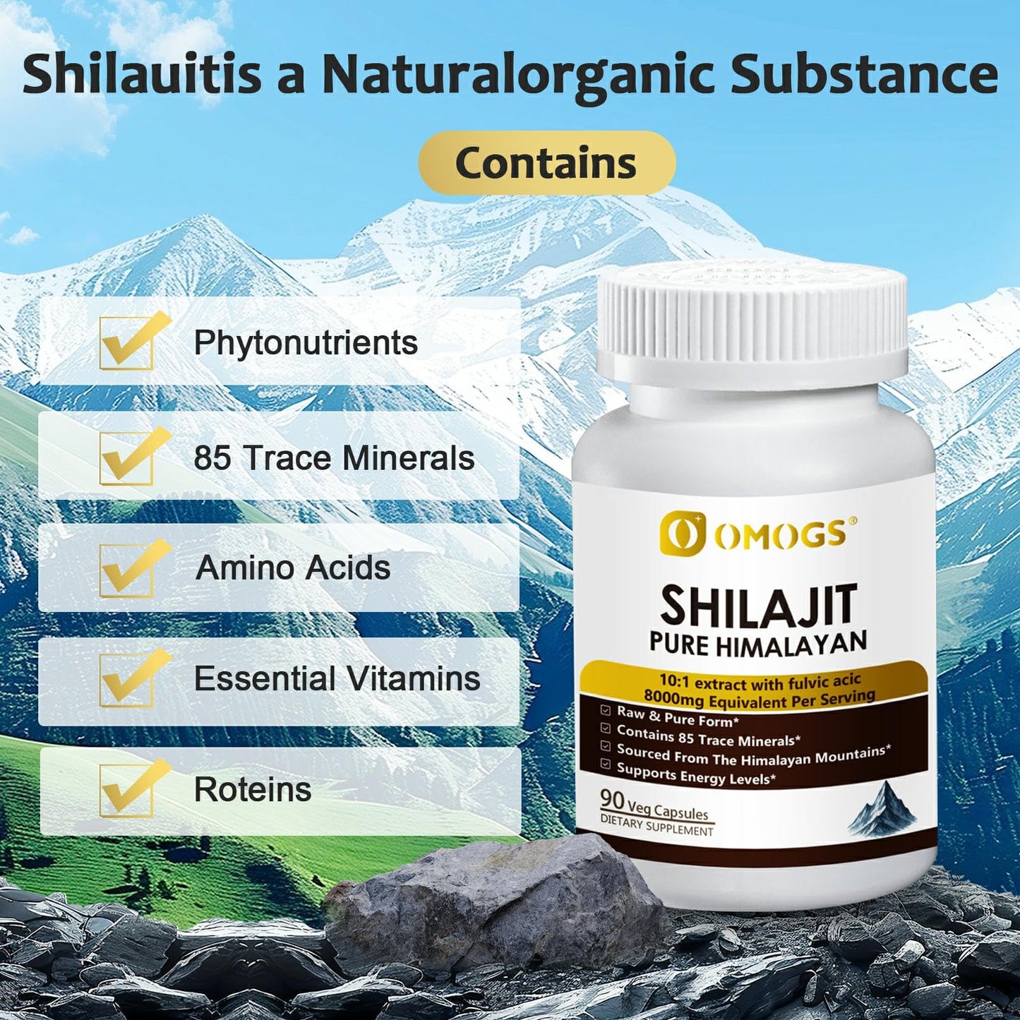 OMOGS Shilajit Capsule 1 Count