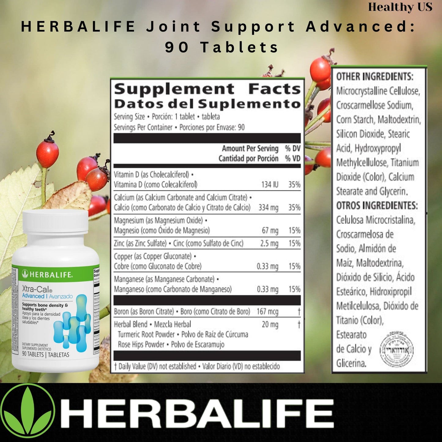 Herbalife Xtra-Cal Advanced Tablets, 90 Tablets