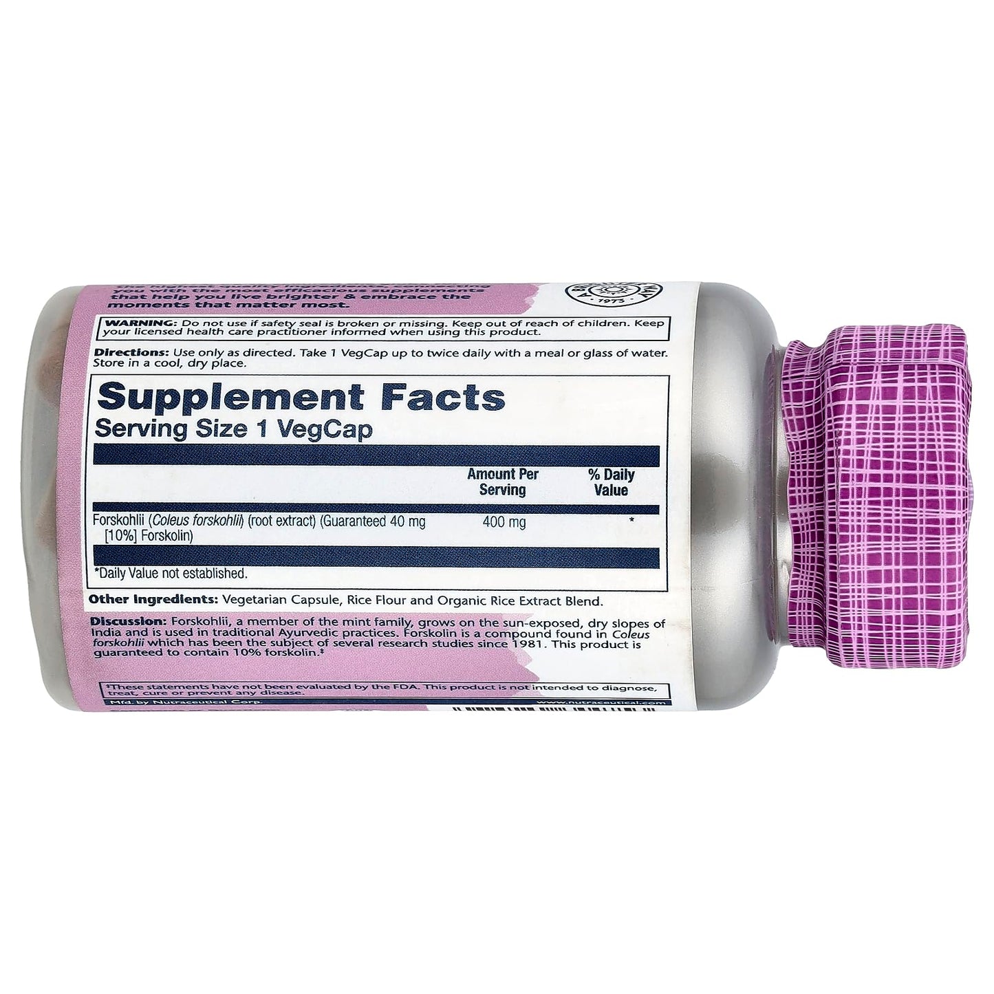 Solaray Super Forskohlii Extract Vegetarian Capsules, 60 Count