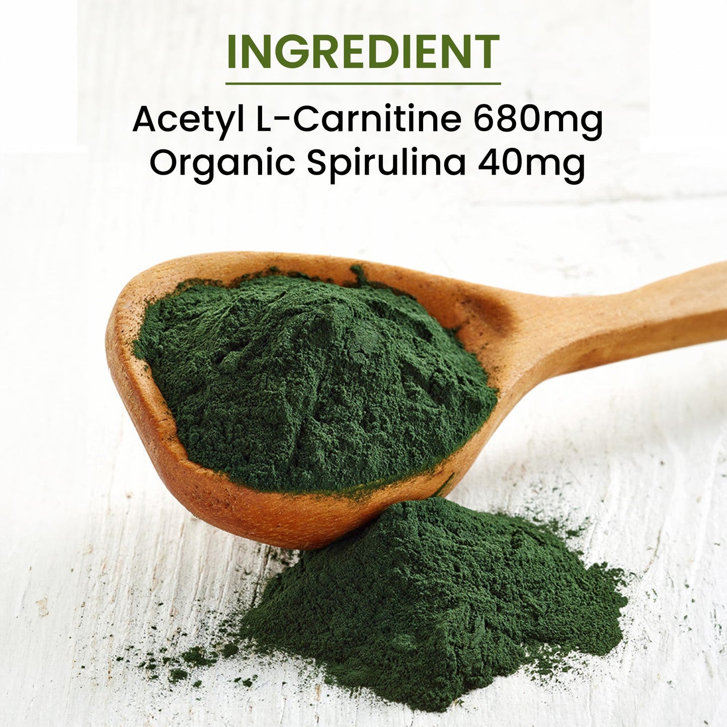 Green Organic Supplements Acetyl L-Carnitine Capsules, 90 Capsules