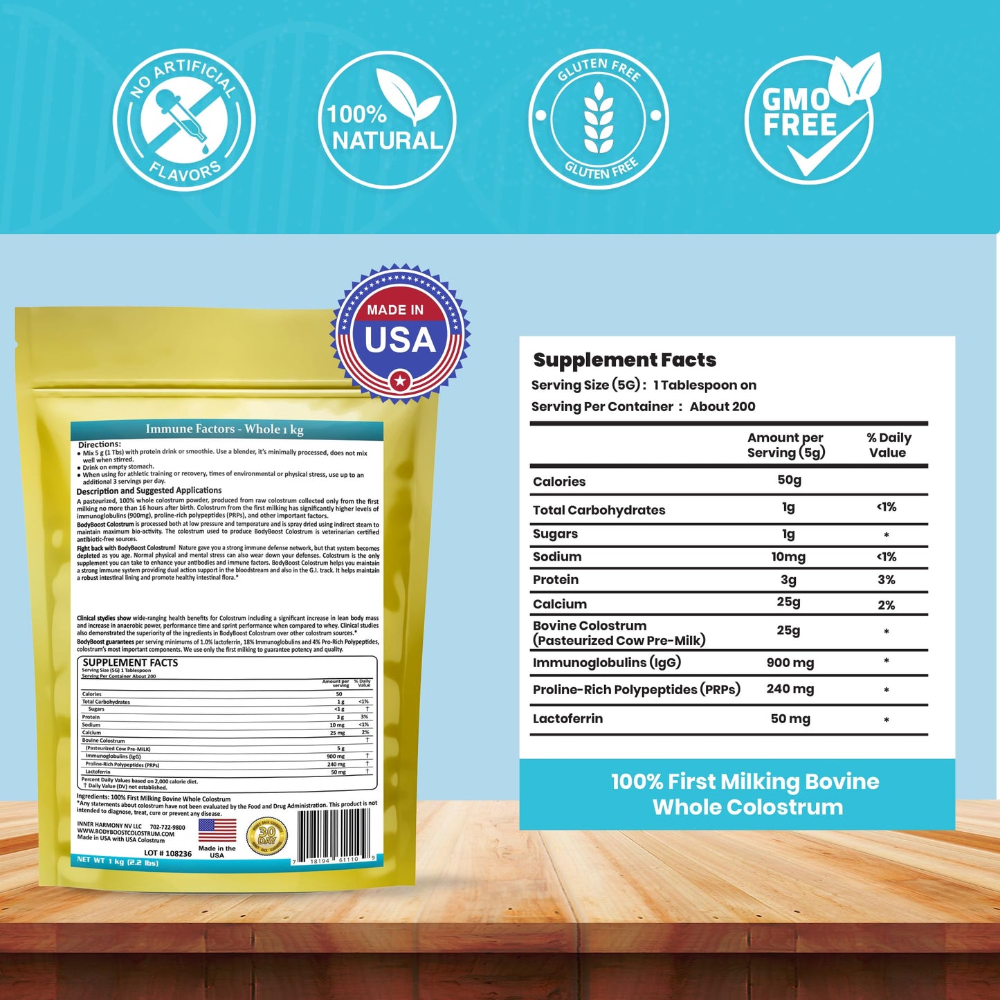 BodyBoost Colostrum Powder, 35 oz