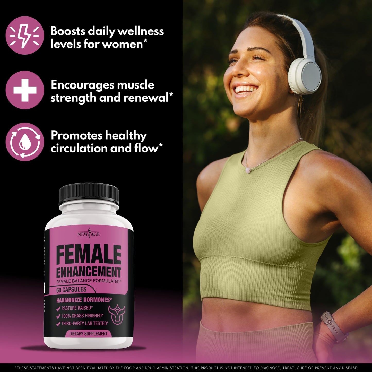 NEW AGE Beef Organ Supplement for Women 120 Capsules