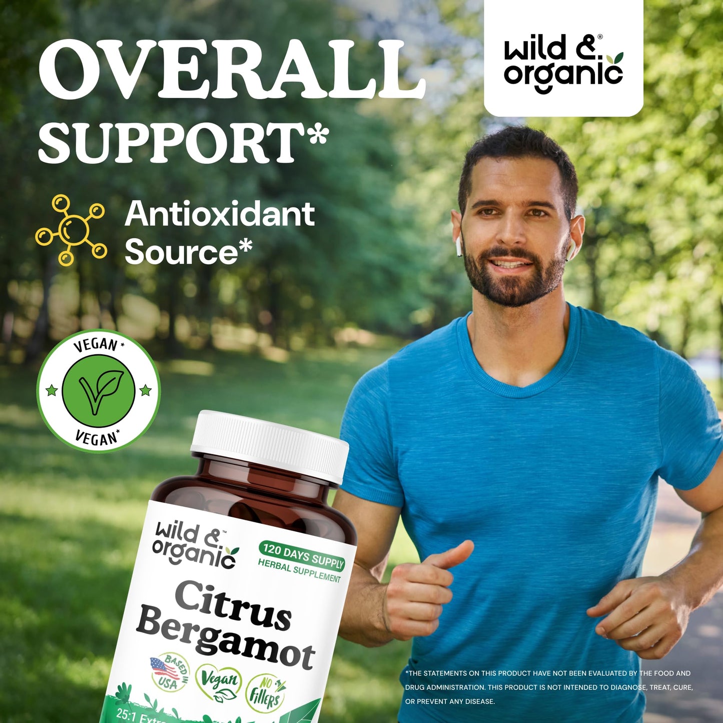 Wild & Organic Citrus Bergamot Capsules 120