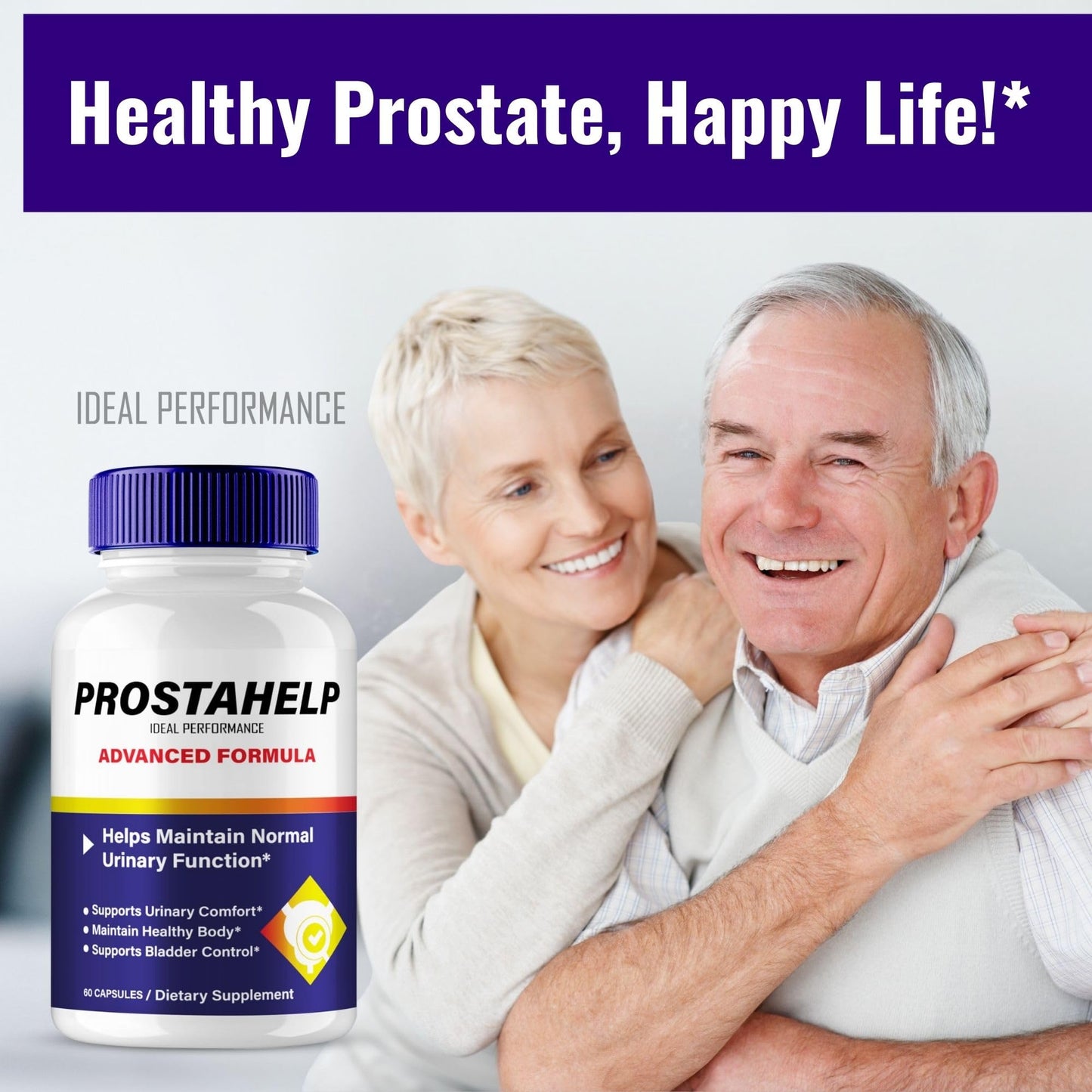 IDEAL PERFORMANCE ProstaHelp Prostate Health Supplements Capsules 60 Count