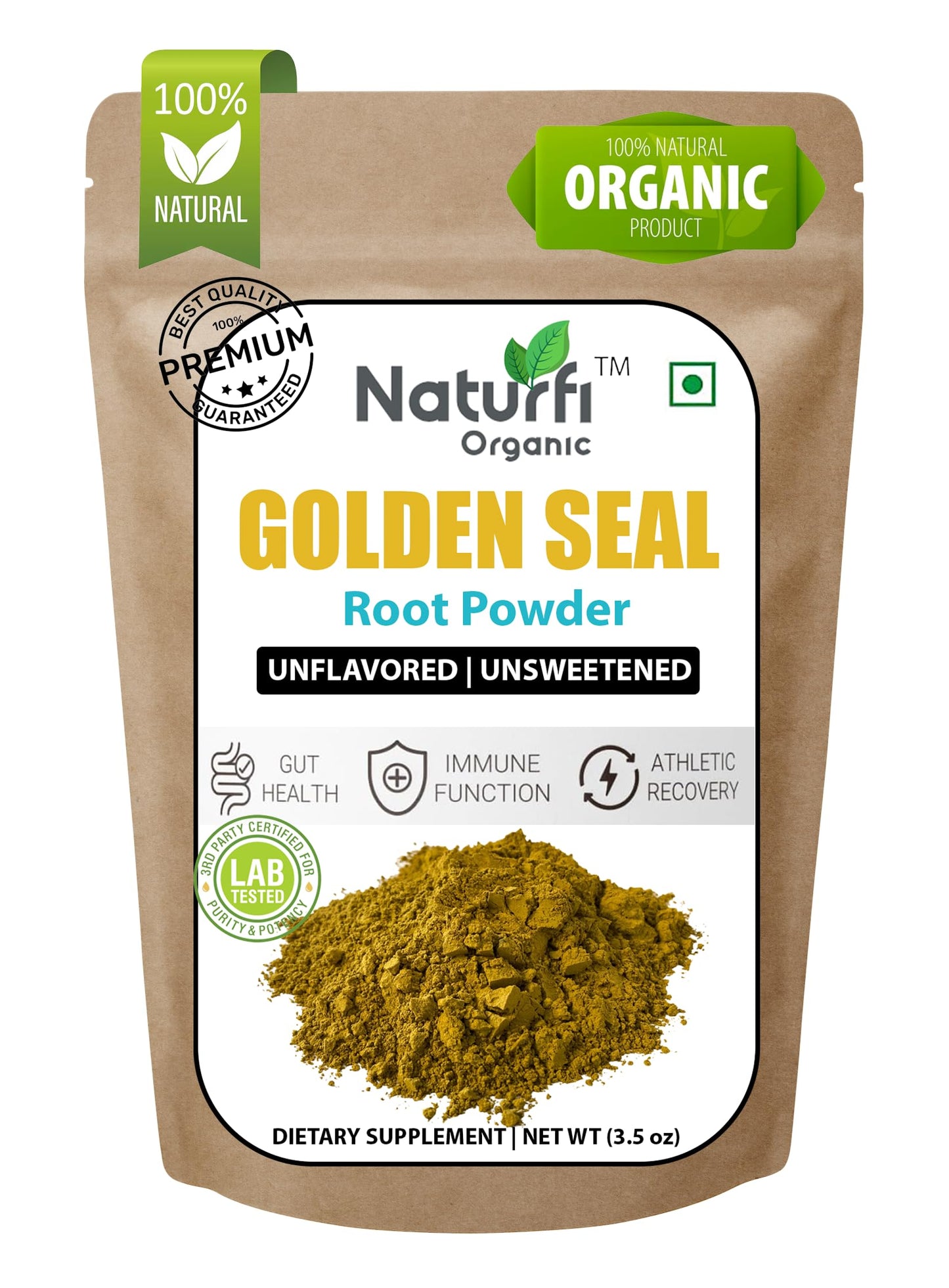 Naturfi Organic Goldenseal Powder 3.5 oz