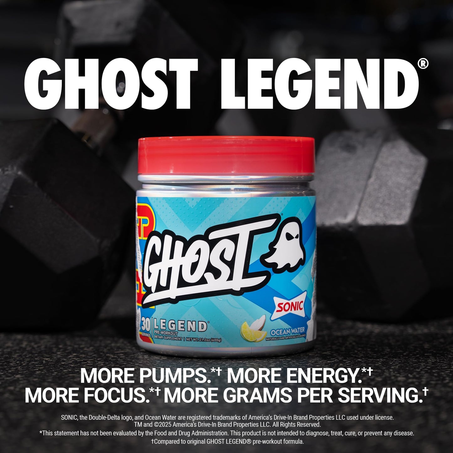 GHOST Legend Pre-Workout Powder 21.2 oz