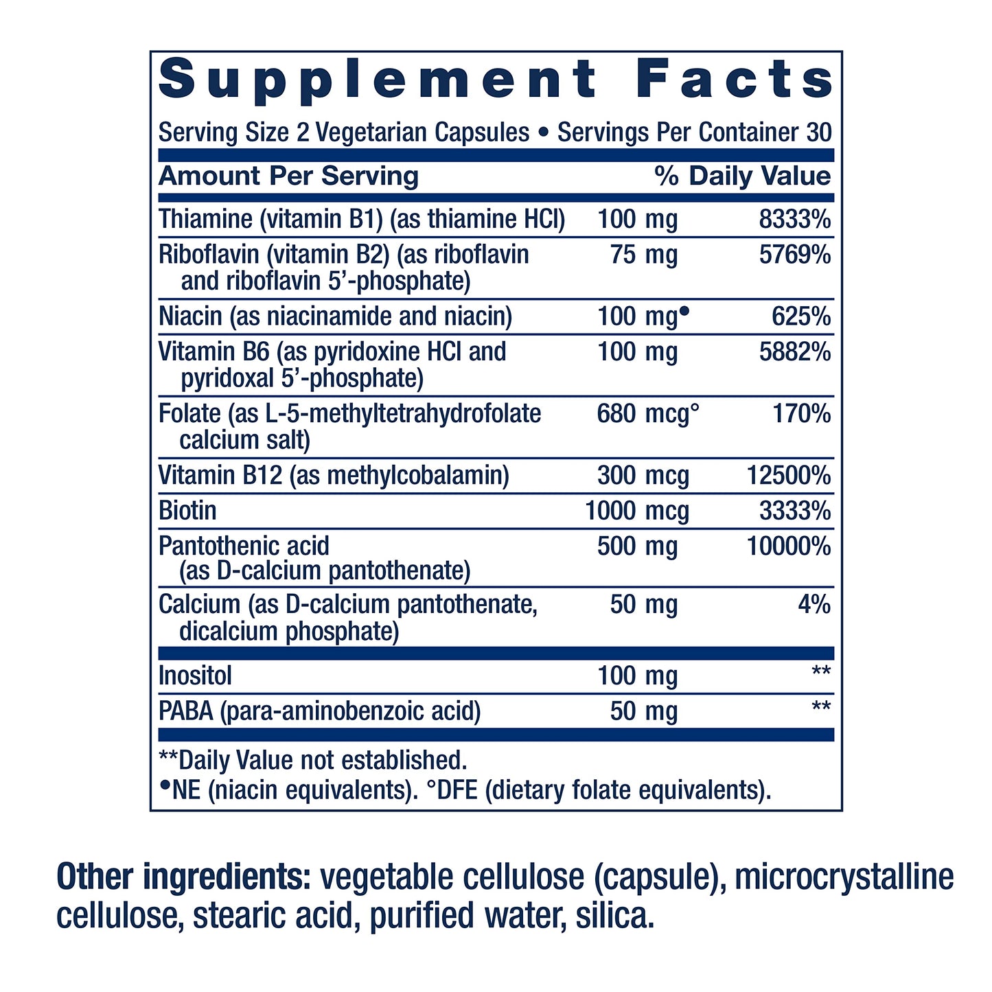 Life Extension BioActive Complete B-Complex Capsule 60 Count
