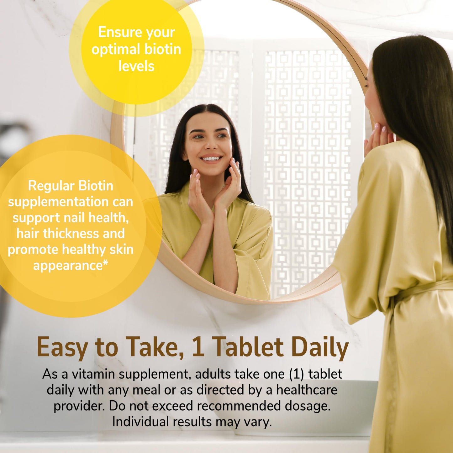 21st Century Biotin 10,000mcg, Hair, Skin & Nails, 120 Tablets