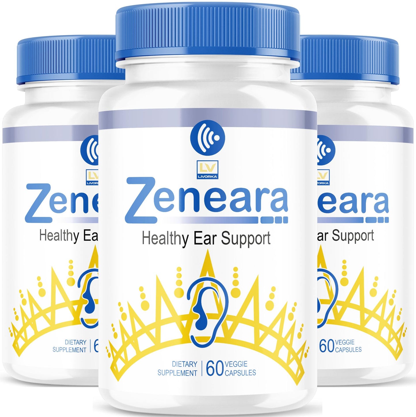 LIVORKA Zeneara Healthy Ear Support Capsules, 180 Capsules