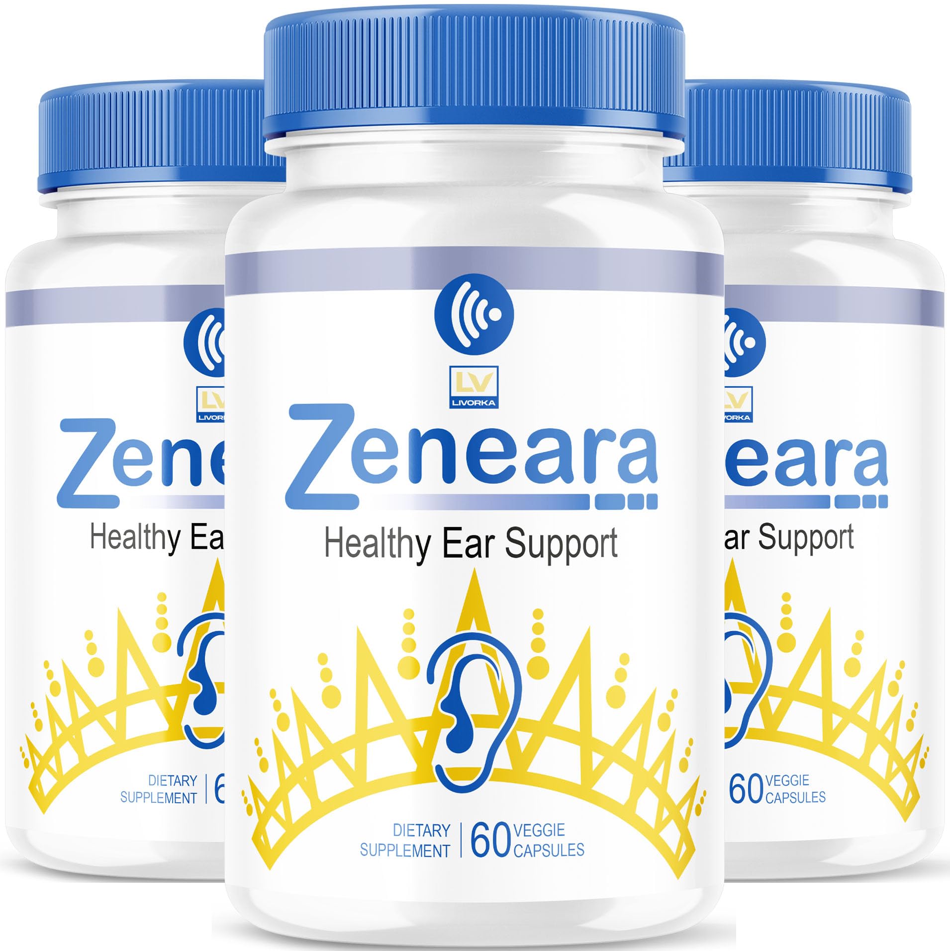 LIVORKA Zeneara Healthy Ear Support Capsules, 180 Capsules