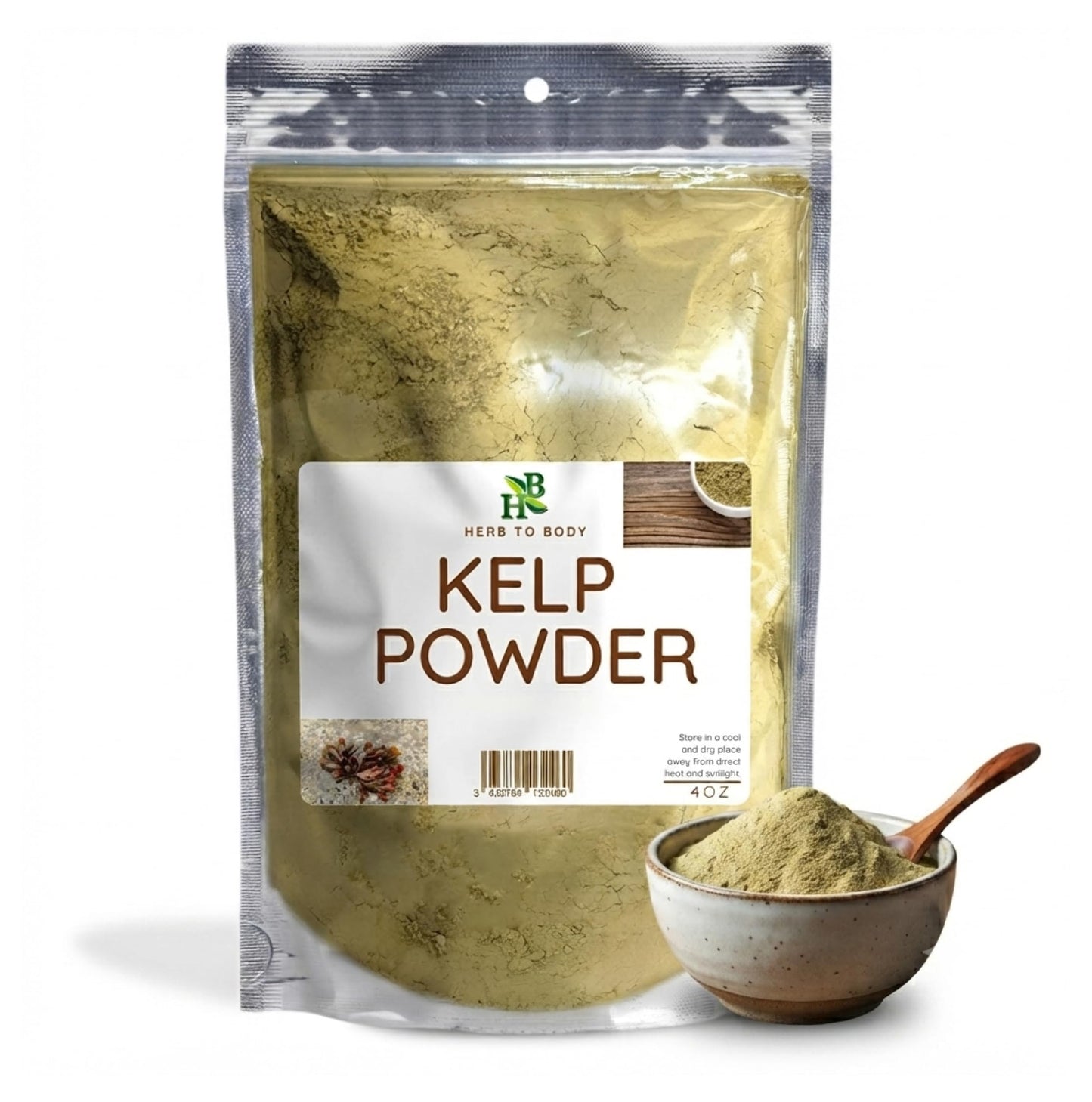 Herb To Body Organic Kelp Ascophyllum Nodosum Powder 4 oz
