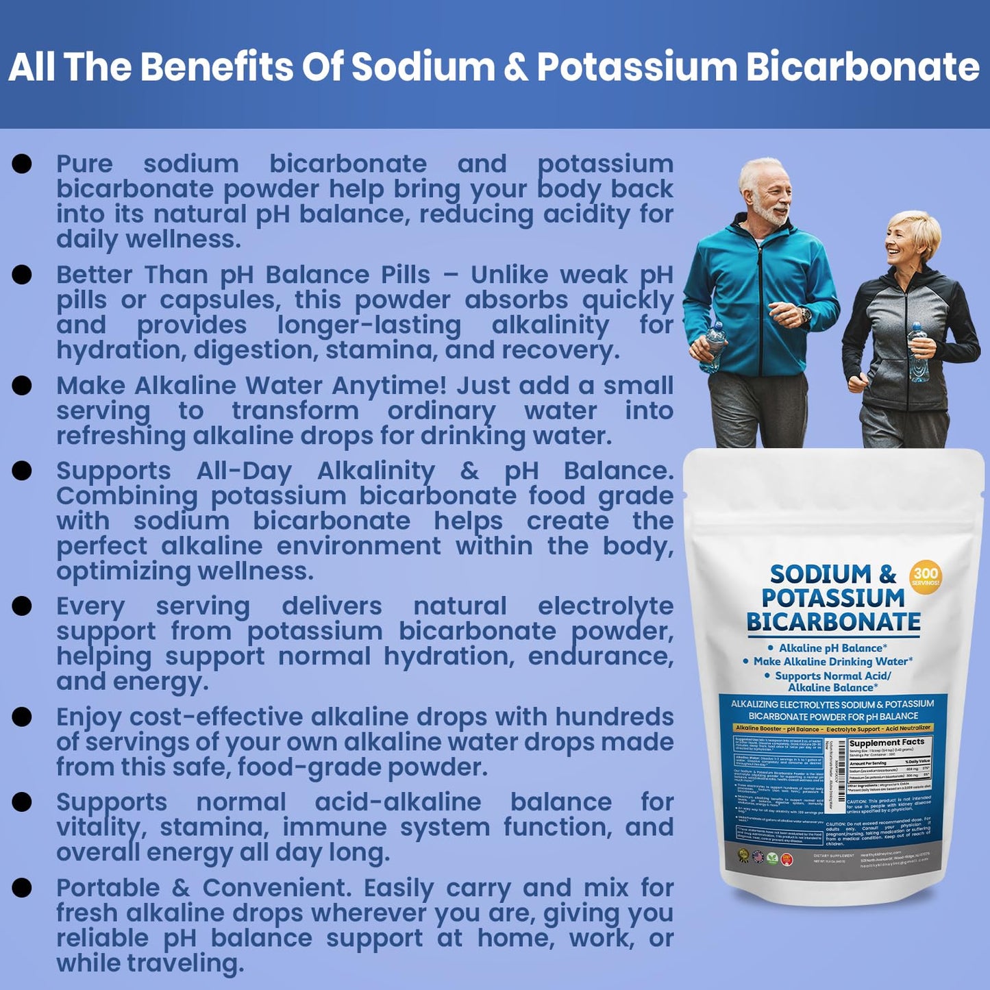 Kidney Restore Sodium Bicarbonate & Potassium Bicarbonate pH Balance Capsule, 30 Capsules