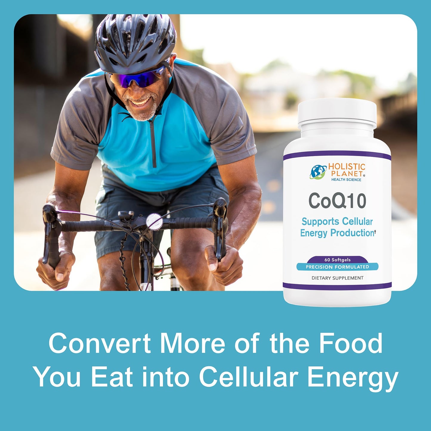 Holistic Planet CoQ10 Ubiquinone Softgel 60 Count