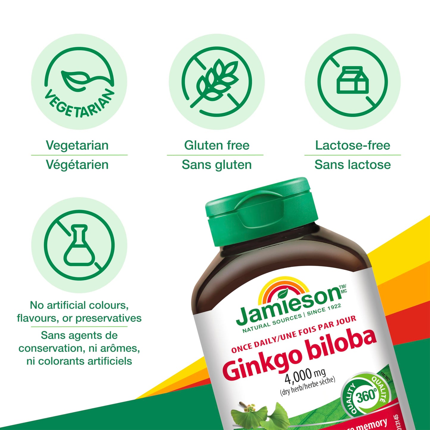 Jamieson Laboratories Ginkgo Biloba 80mg Capsules 90 Count