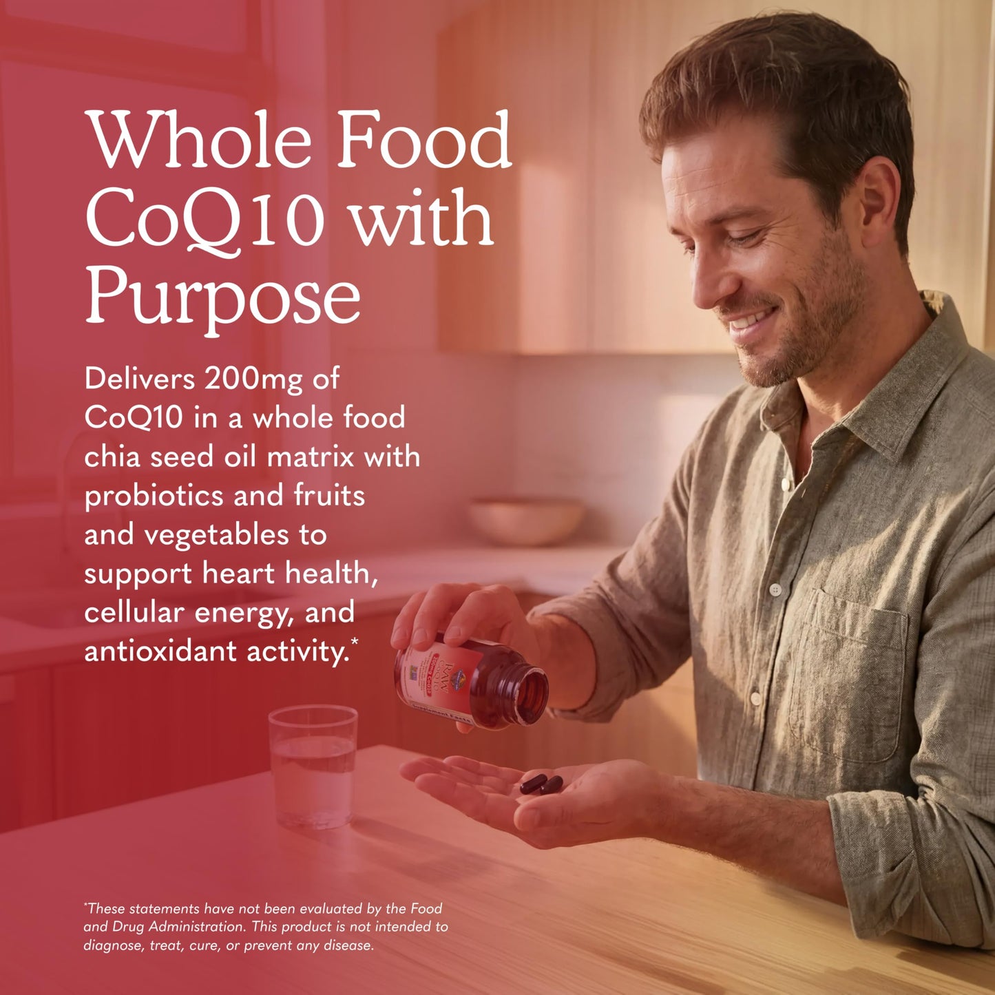 Garden of Life CoQ10 200mg Capsule, 60 Capsules