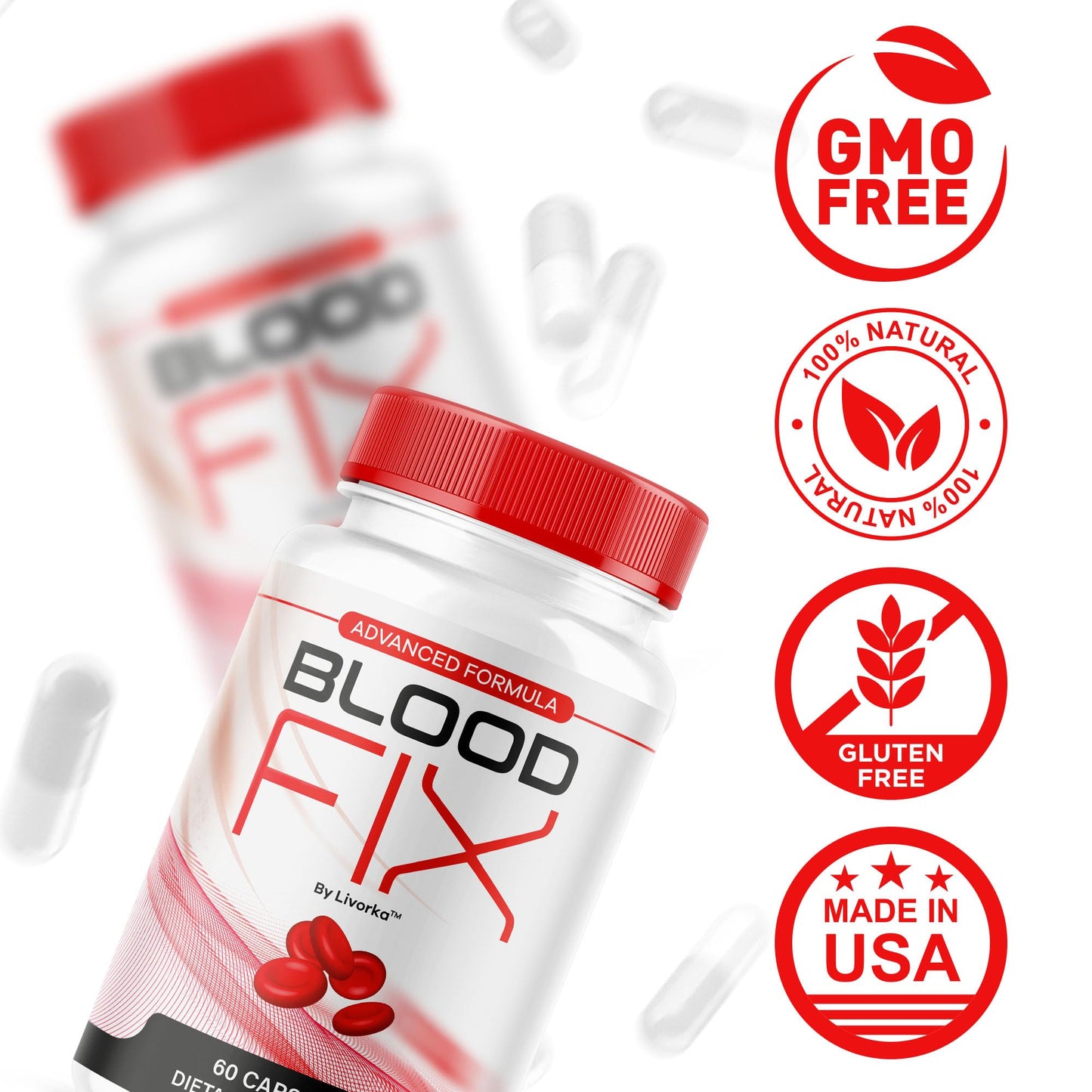 LIVORKA Blood Fix Capsules 300 Capsules