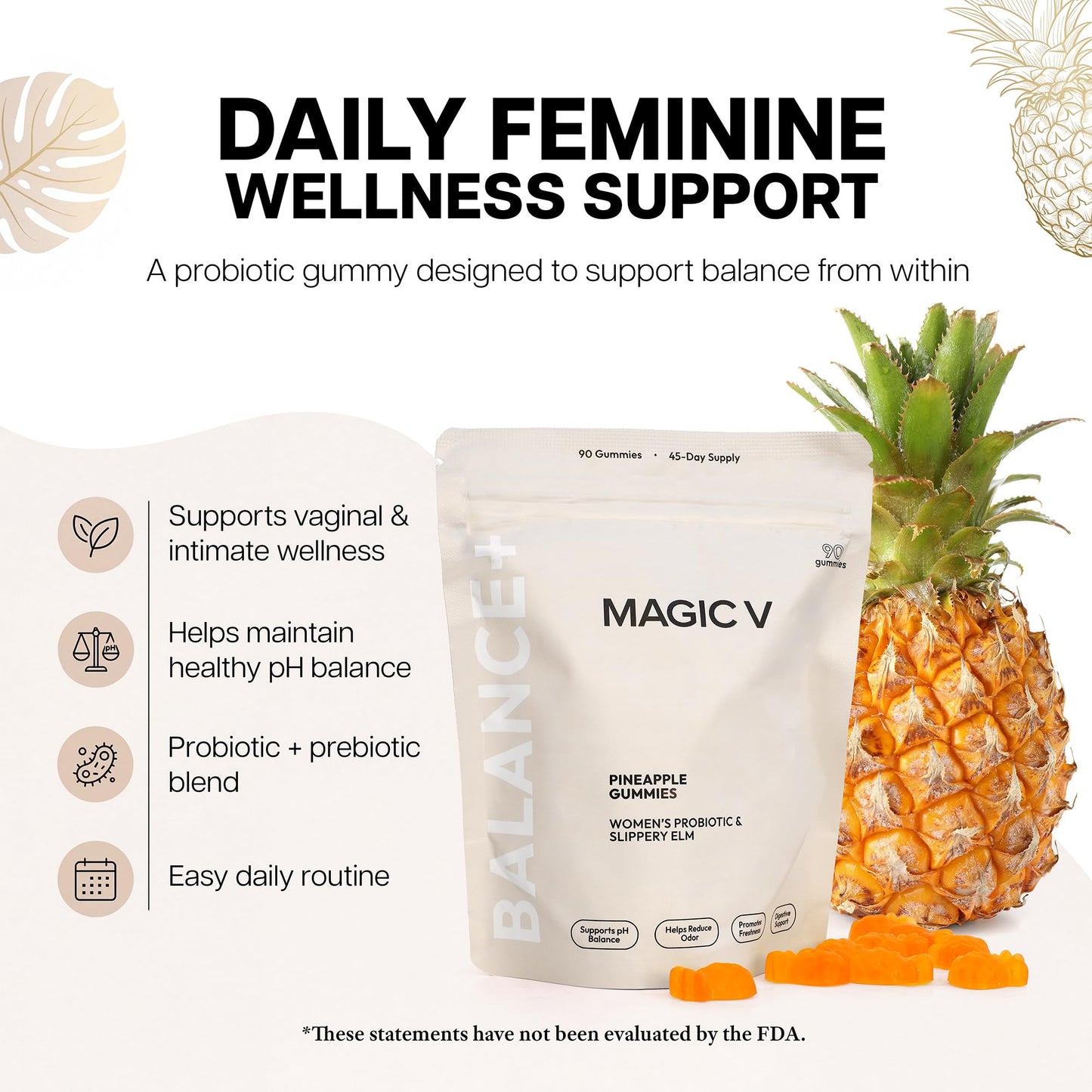 Magic V Steam Magic V Care Premium Feminine Balance 90 Gummies