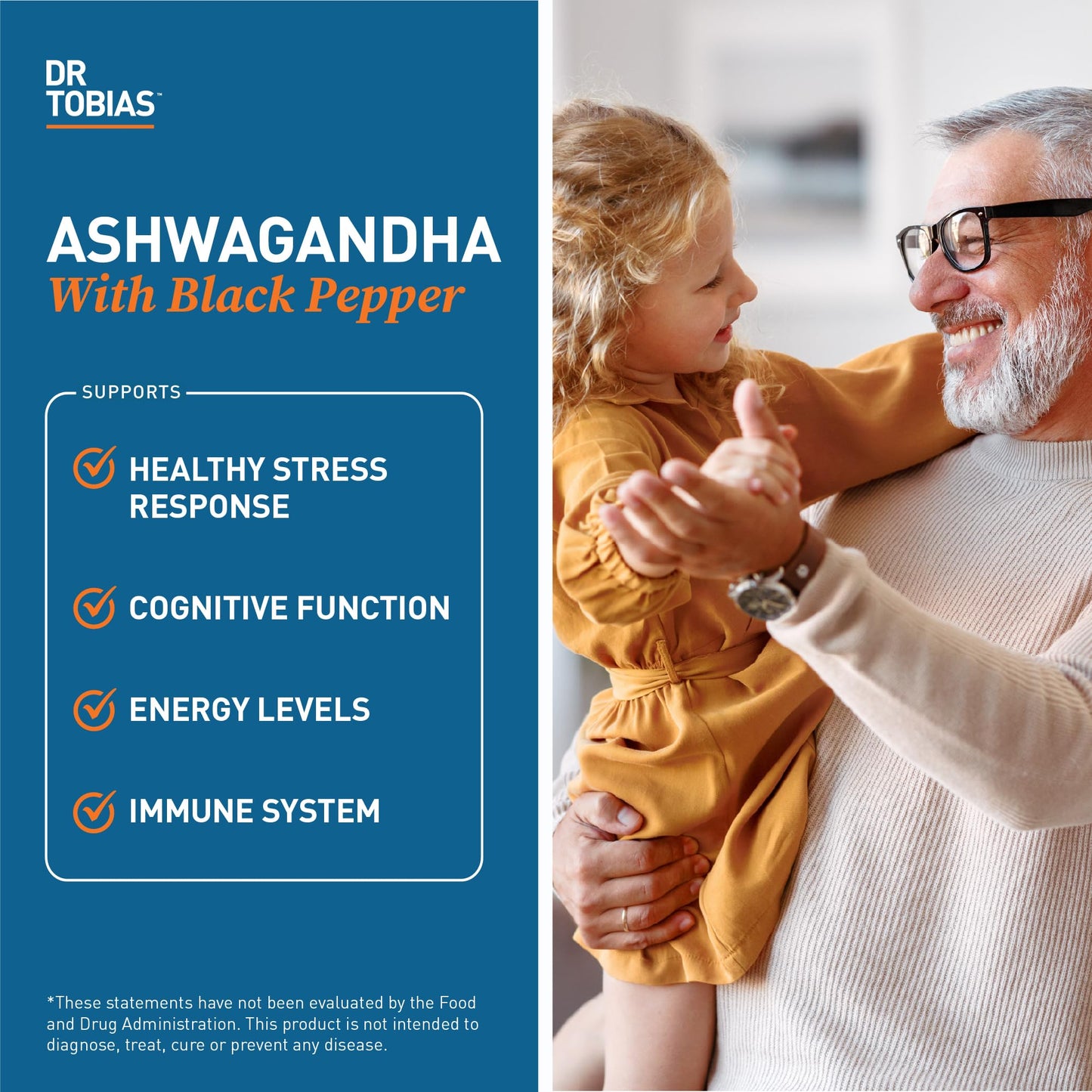 Dr. Tobias Deep Immune Probiotics & Prebiotics and Ashwagandha Capsules, 120 Capsules