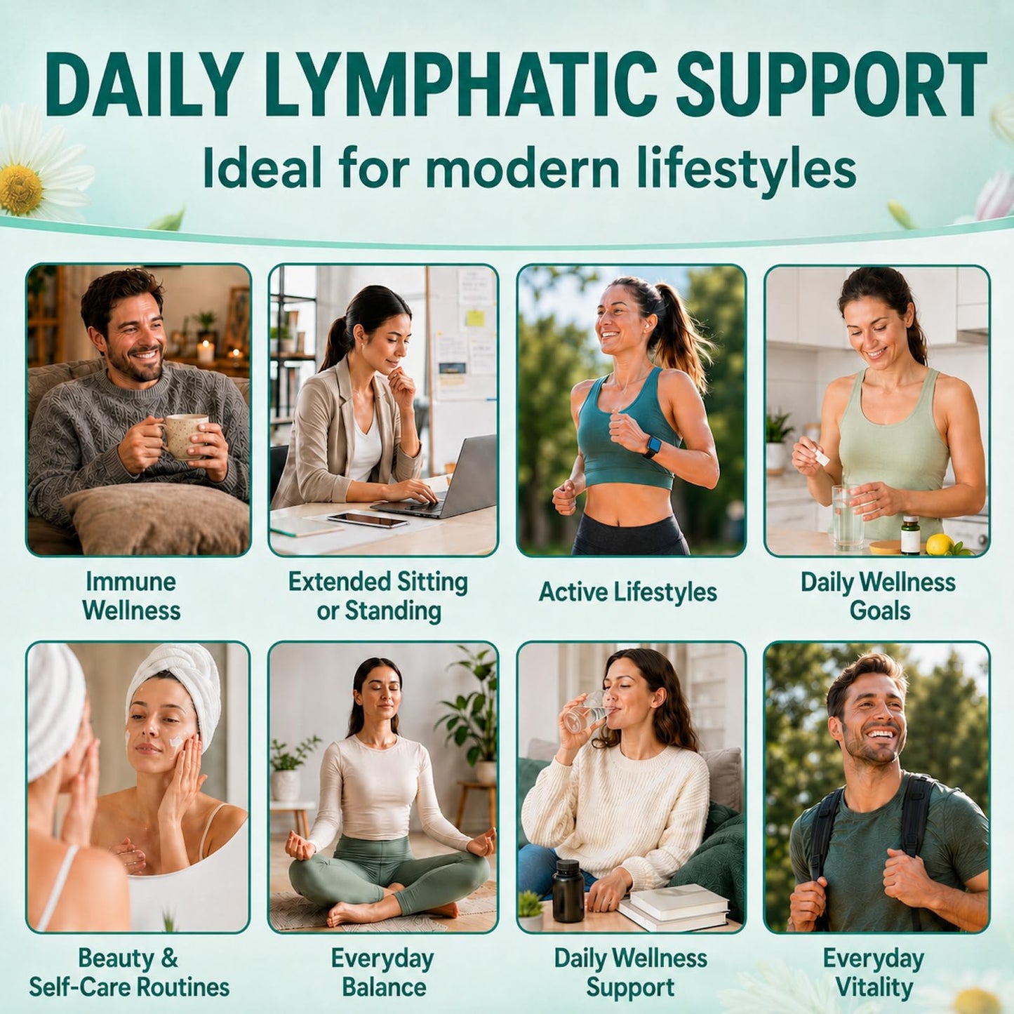 isLandear 21-in-1 Lymphatic Drainage Supplements for Women & Men Softgels, 240