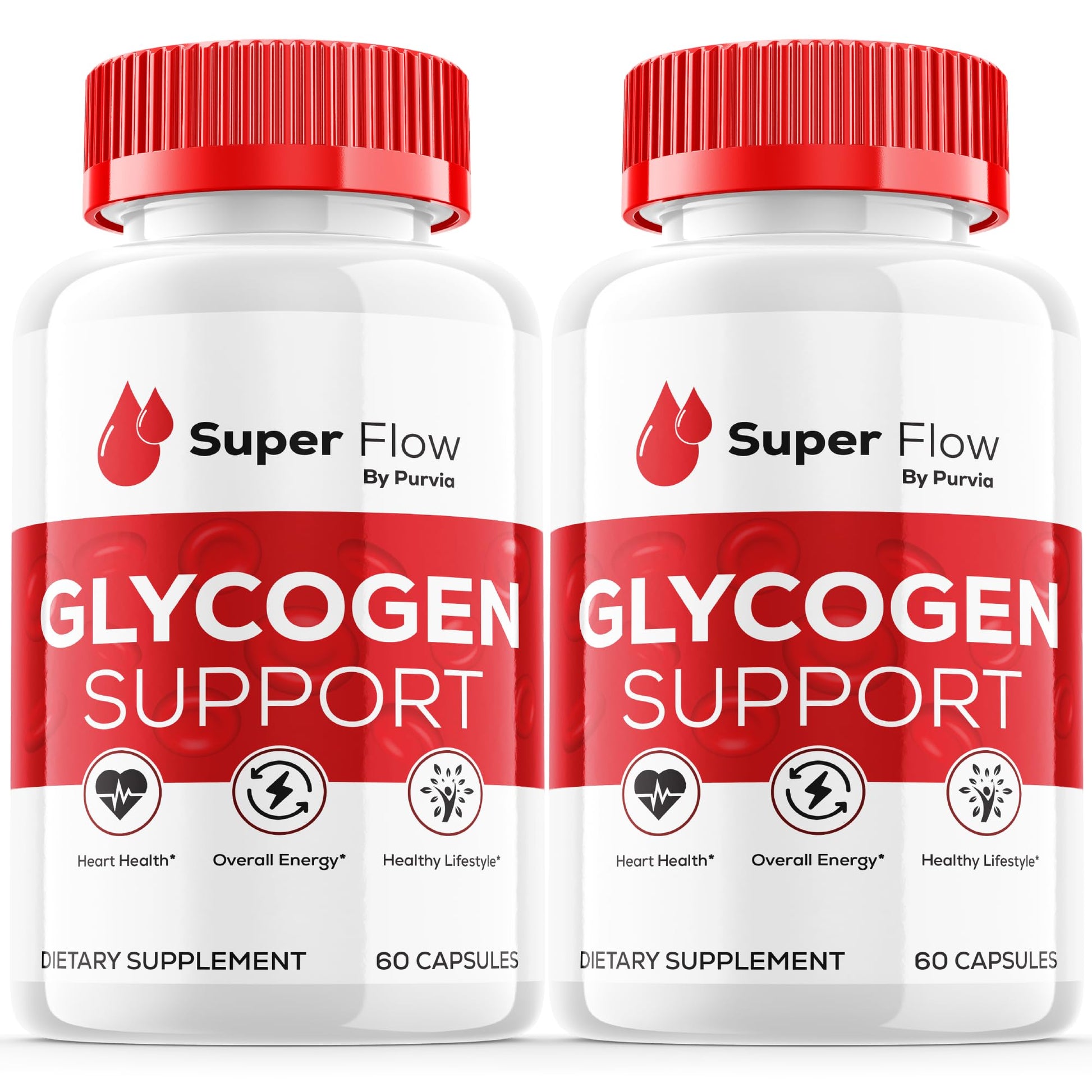Purvia Super Flow Glycogen Optimizer Capsules, 120 Capsules