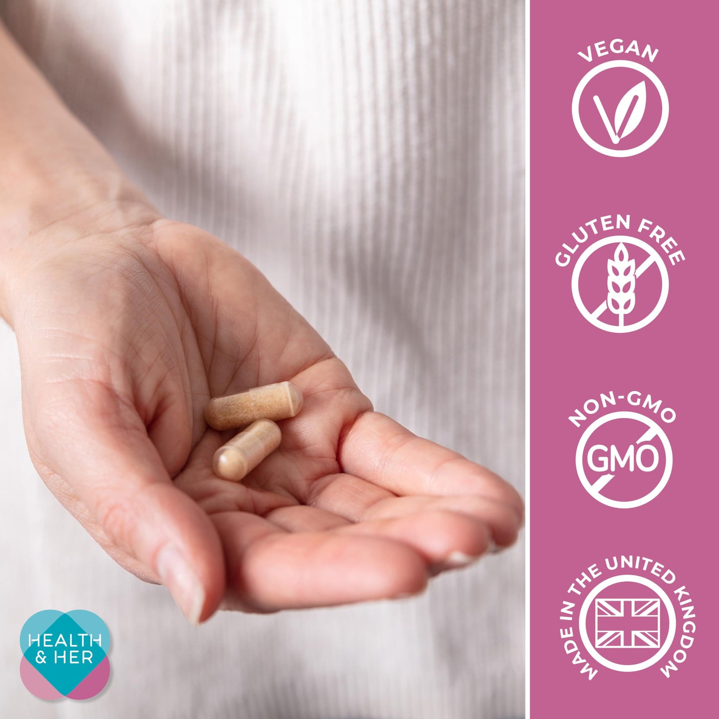 Health and Her Intimacy+ Multi-Nutrient Supplement Support for Women, Capsule, 60 Count