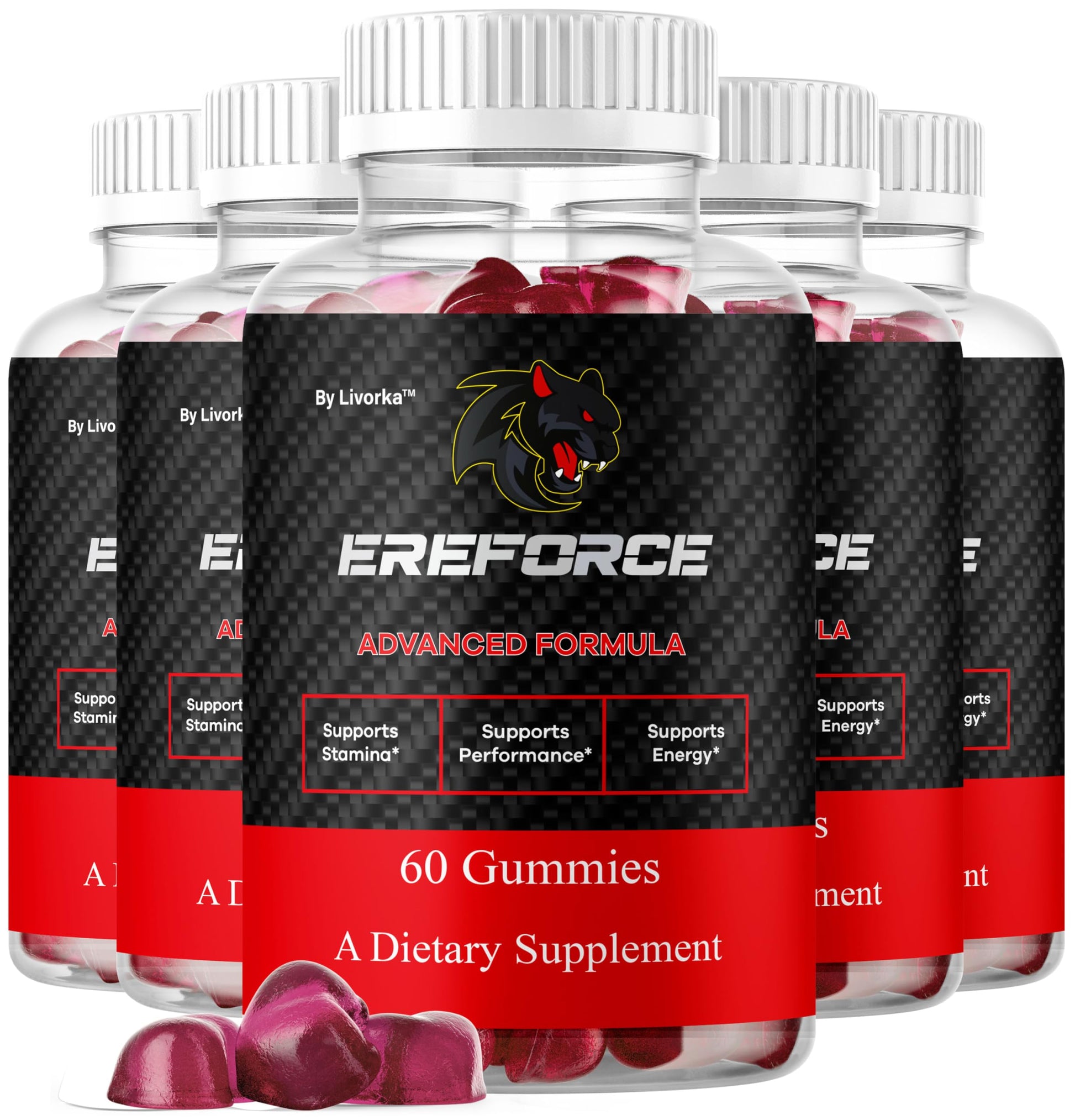 LIVORKA Ereforce Gummies, 300 Gummies
