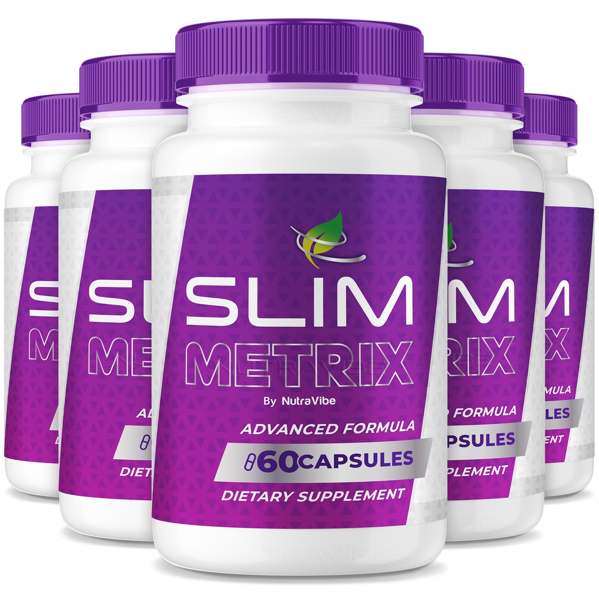 NutraVibe SlimMetrix Capsules – Premium Energy and Metabolic Support Formula, 300 Capsules