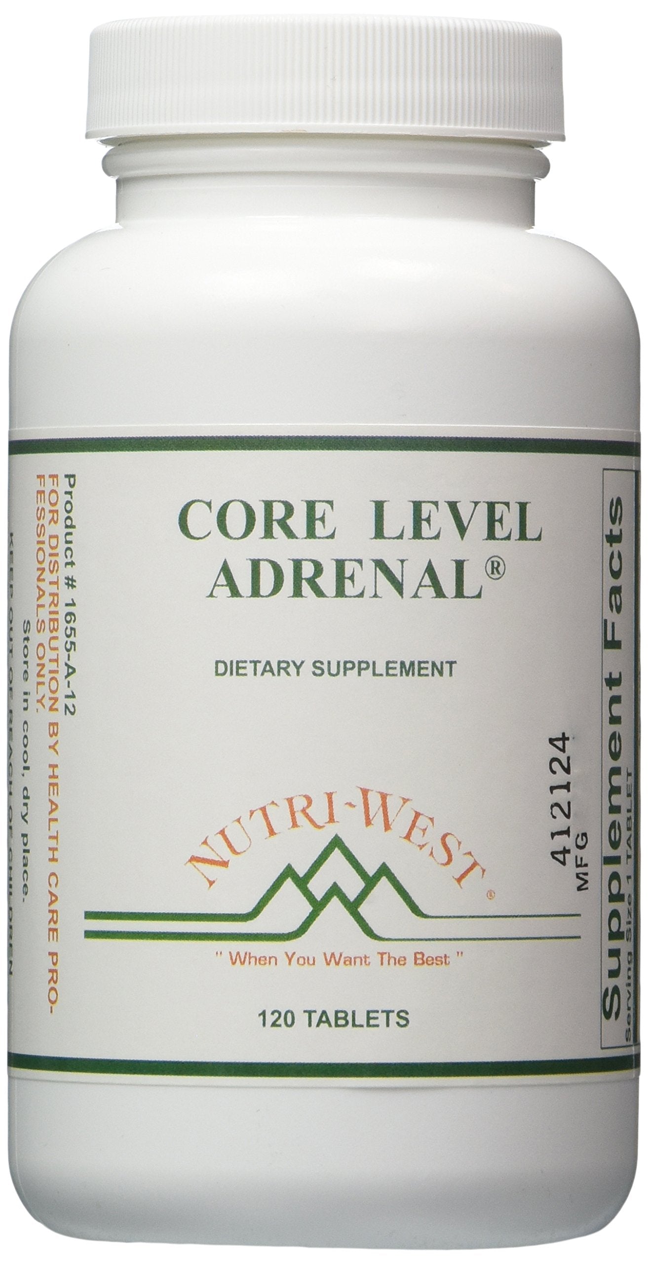 Nutri-West Core Level Adrenal Tablets, 120 Count