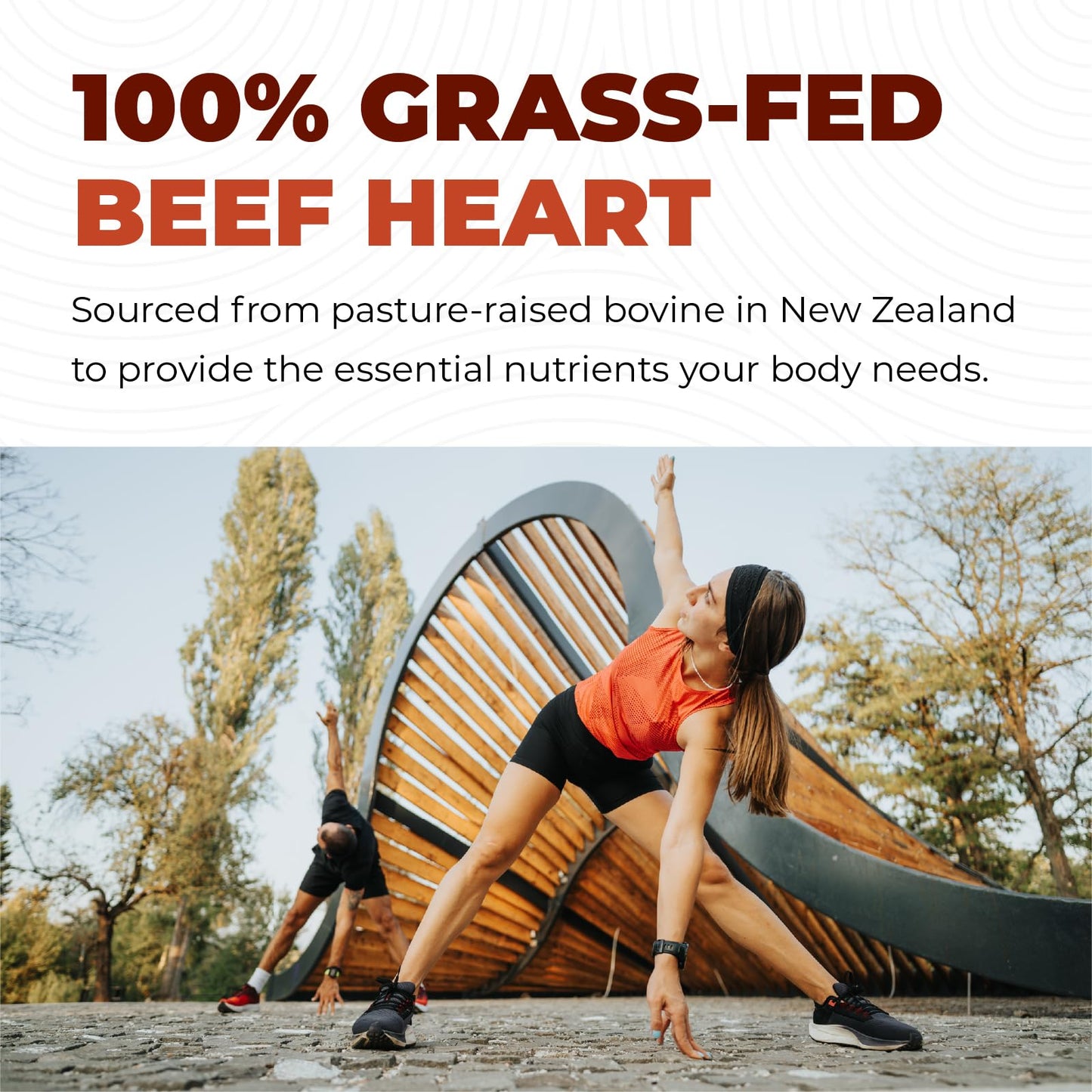Left Coast Performance Grass Fed Beef Heart and Liver Supplement Capsules, 180 Capsules