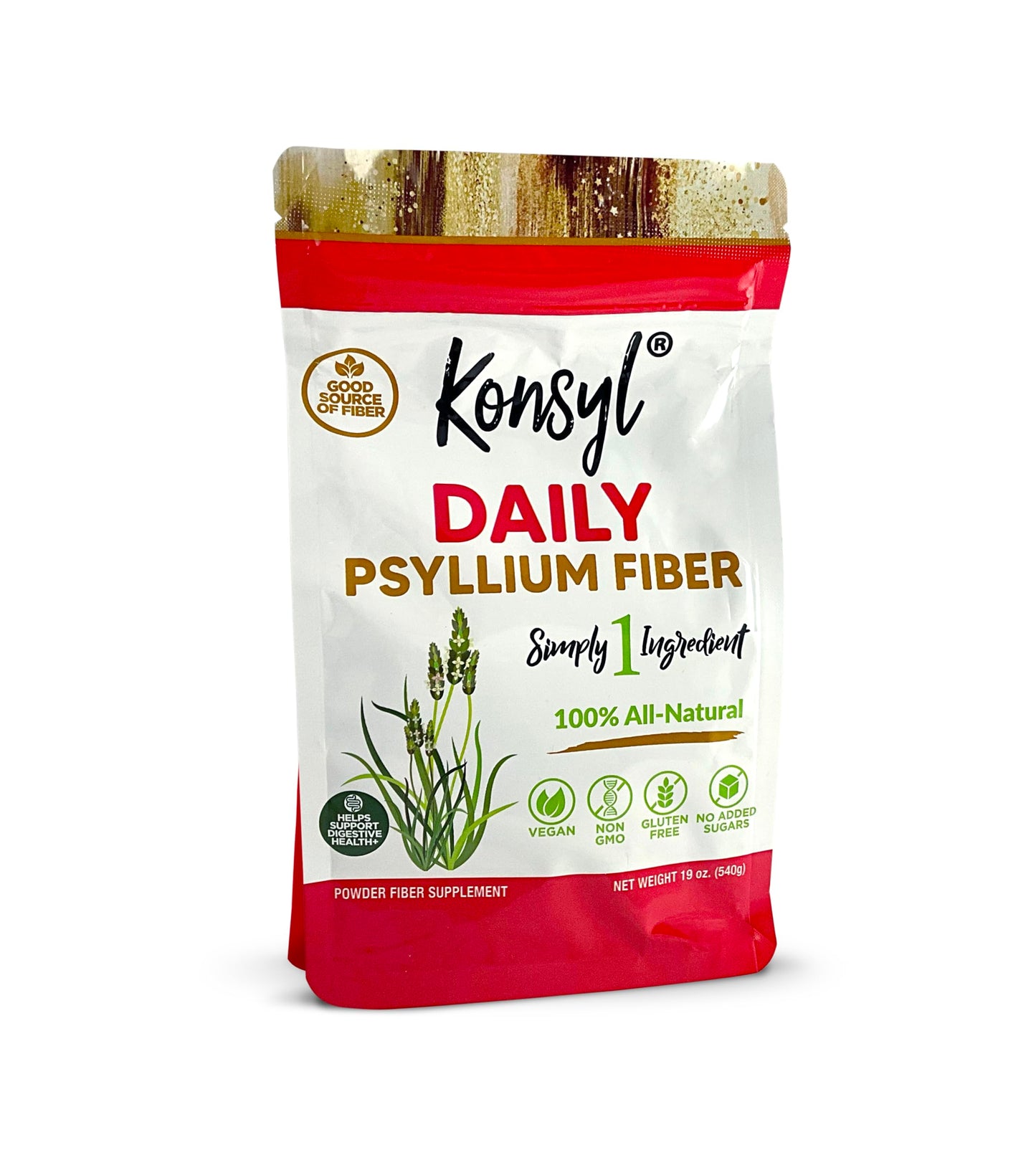 Konsyl Daily Psyllium Husk Fiber Powder, 14.2 oz