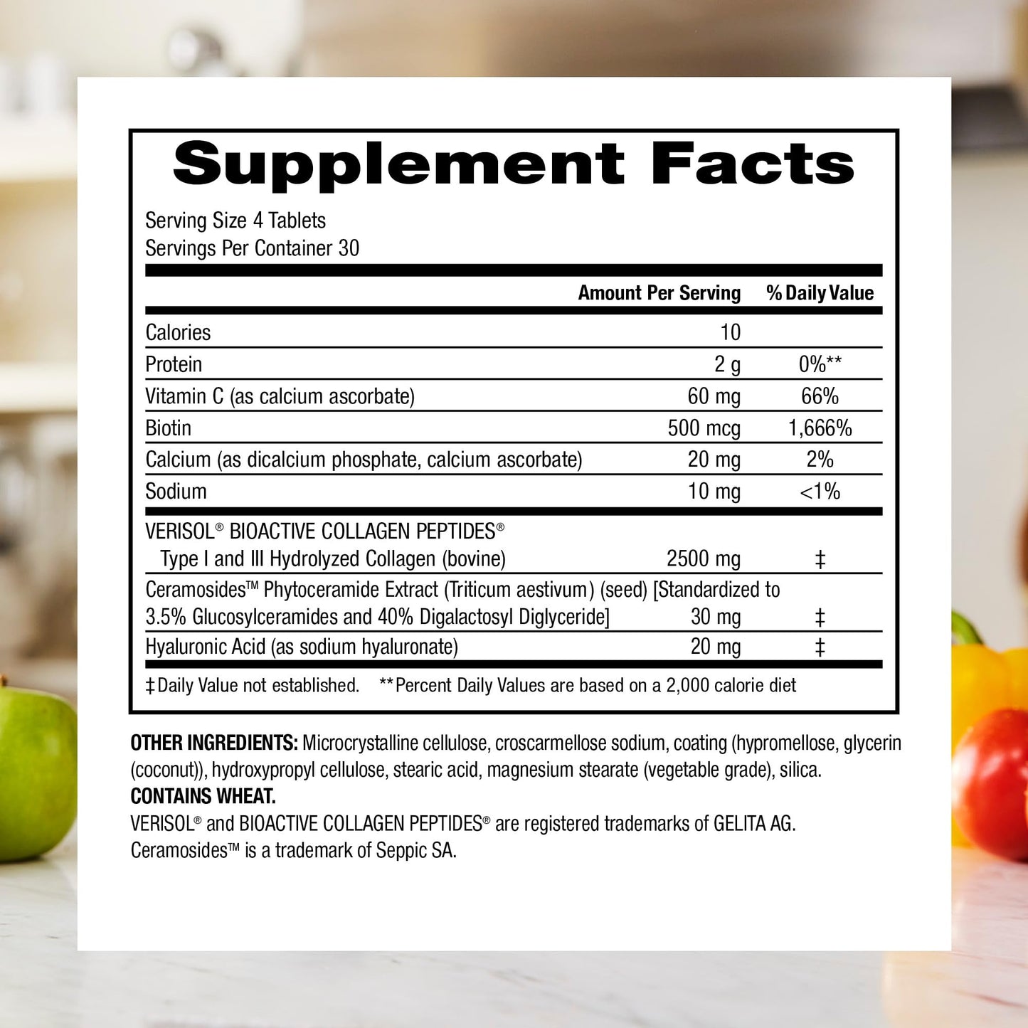 Webber Naturals Hydrolyzed Collagen Peptides with Ceramides, 120 Tablets