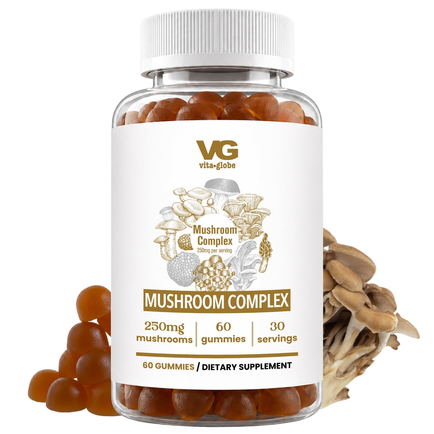 Vita Globe Mushroom Complex Gummies 60 Count