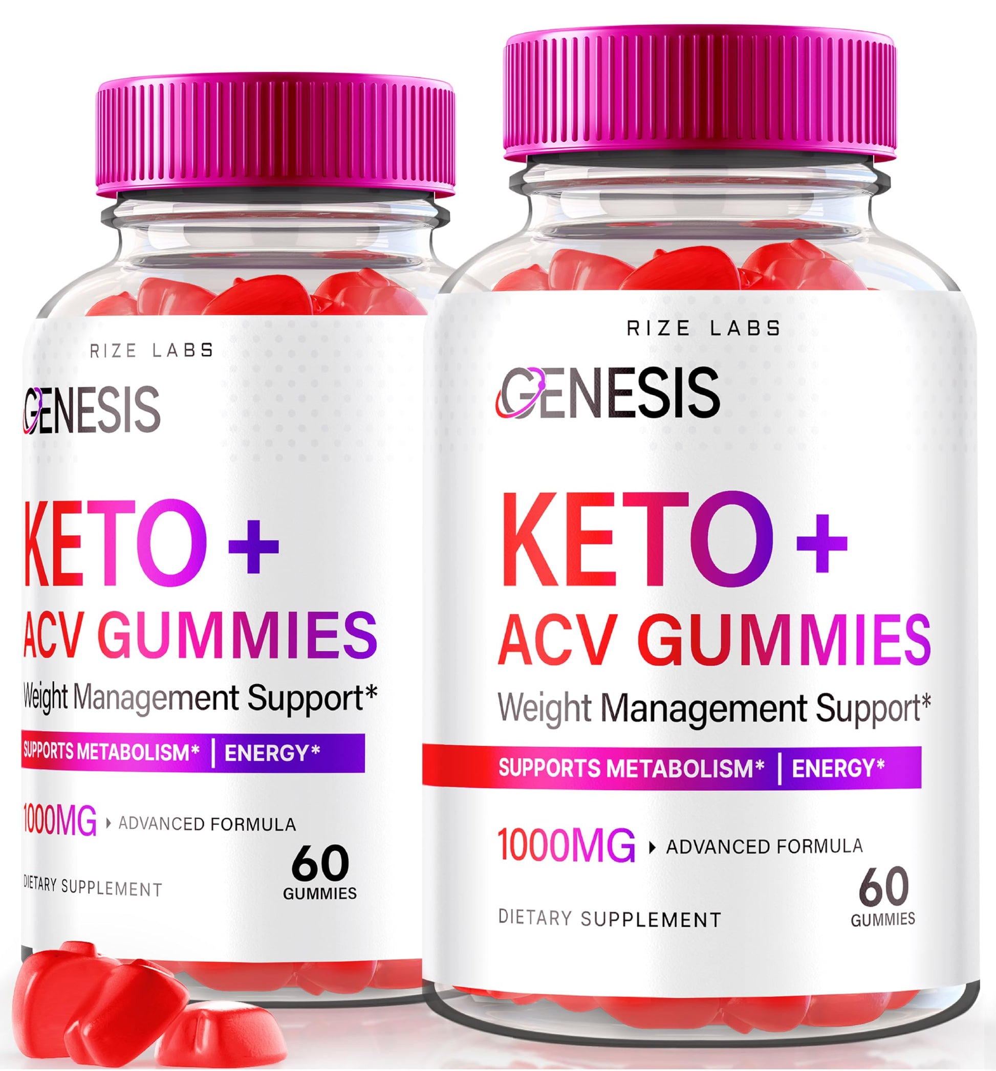 Rize Labs Genesis Keto Keto+ACV Gummies 120 Gummies