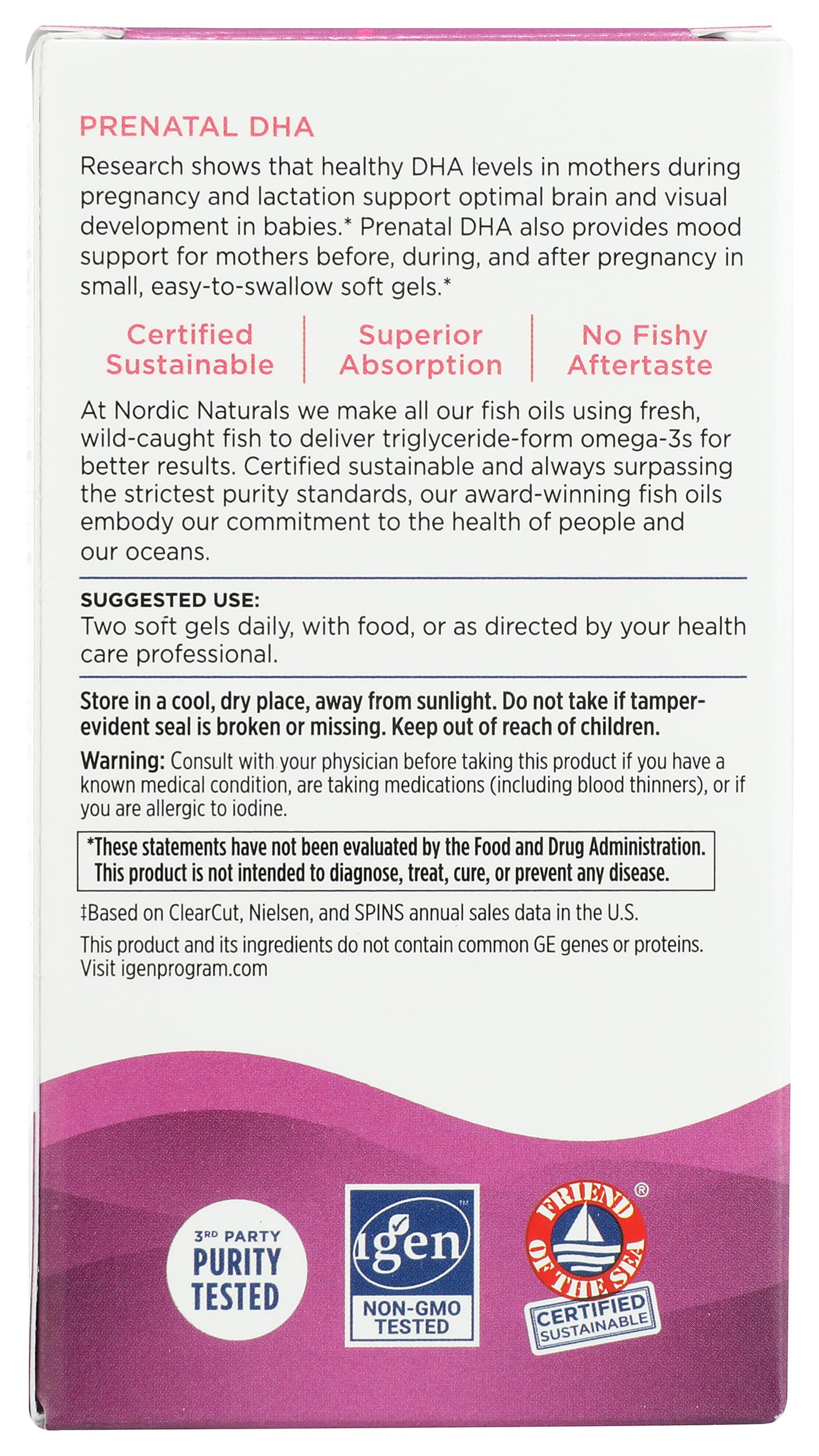 Nordic Naturals Prenatal DHA Soft Gels 90 Count
