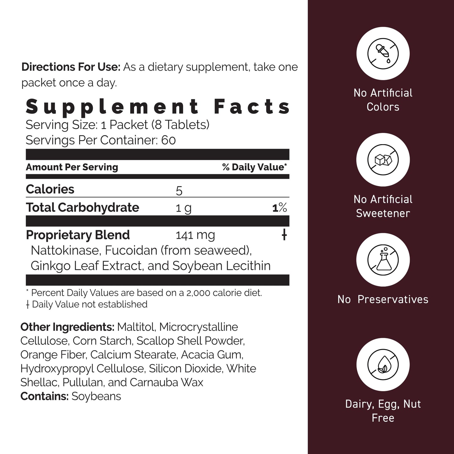 Umeken Nattokinase Plus Fucoidan Tablet 120