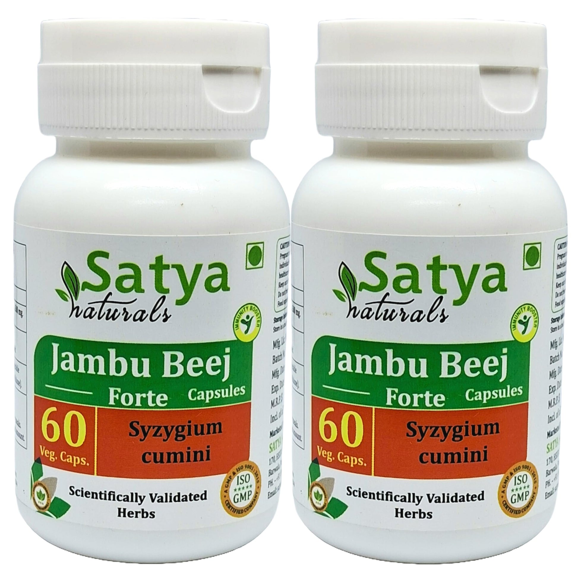 Satya Naturals Jambu Beej Forte Capsules 500 mg, 120 Capsules
