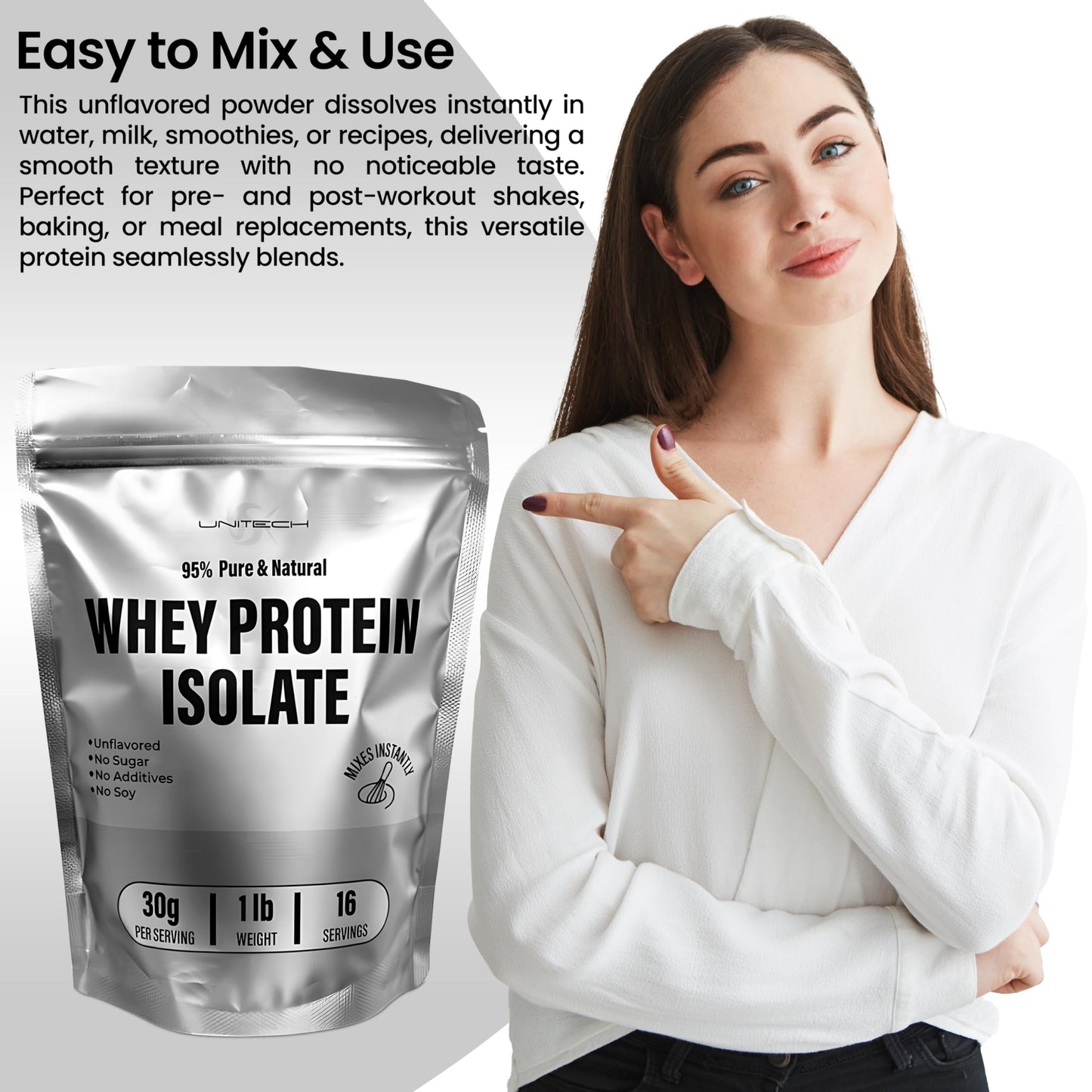 USK Unitech Whey Protein Isolate Powder 1 Ounce