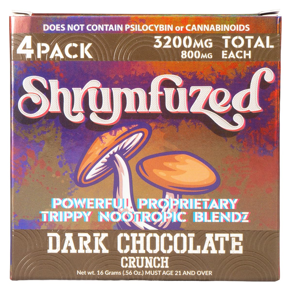 Shrumfuzed Proprietary Nootropic Gummy 3200mg, 10 Gummies
