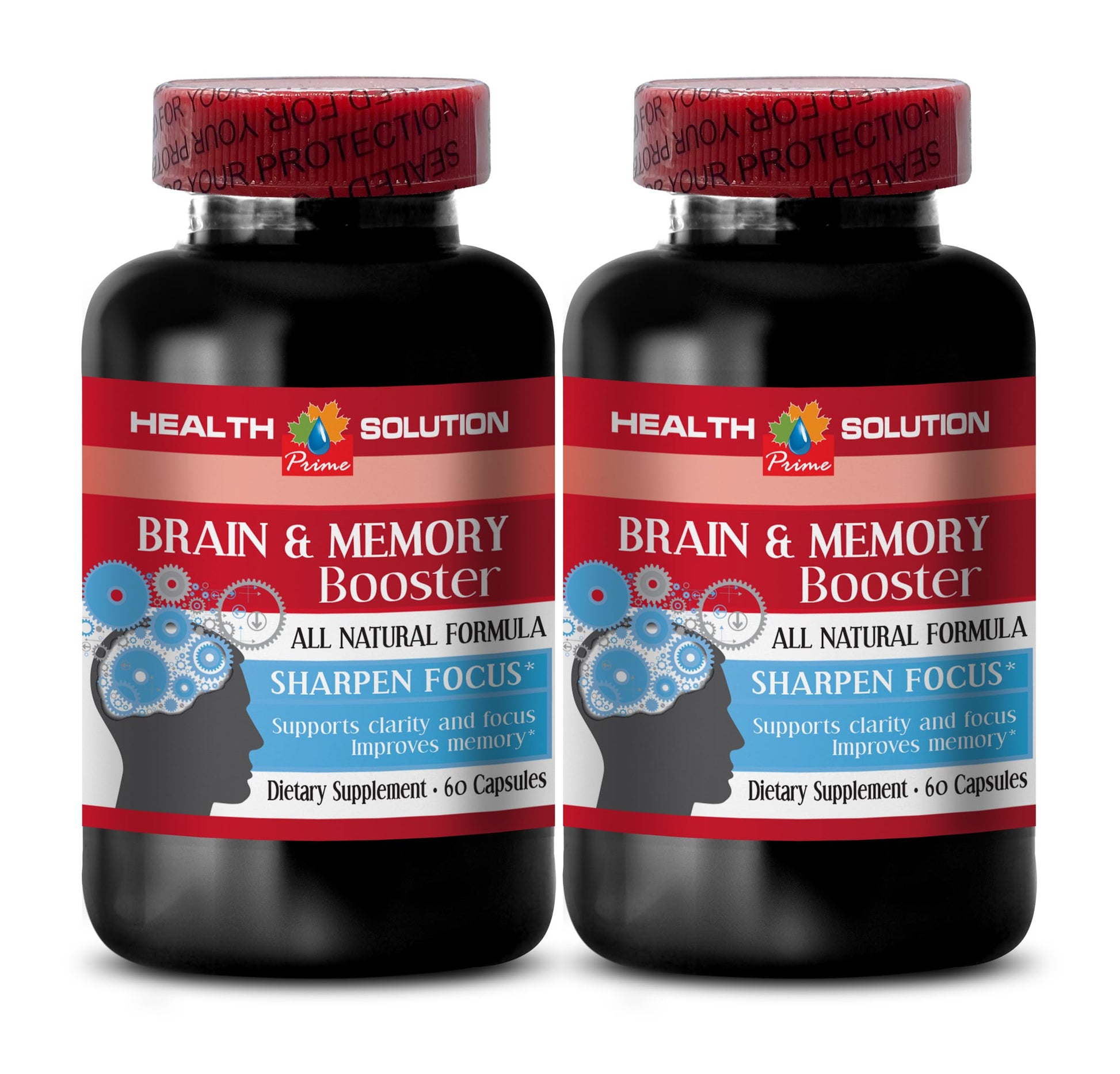 Health Solution Prime Brain and Memory Booster Capsules 120 Count
